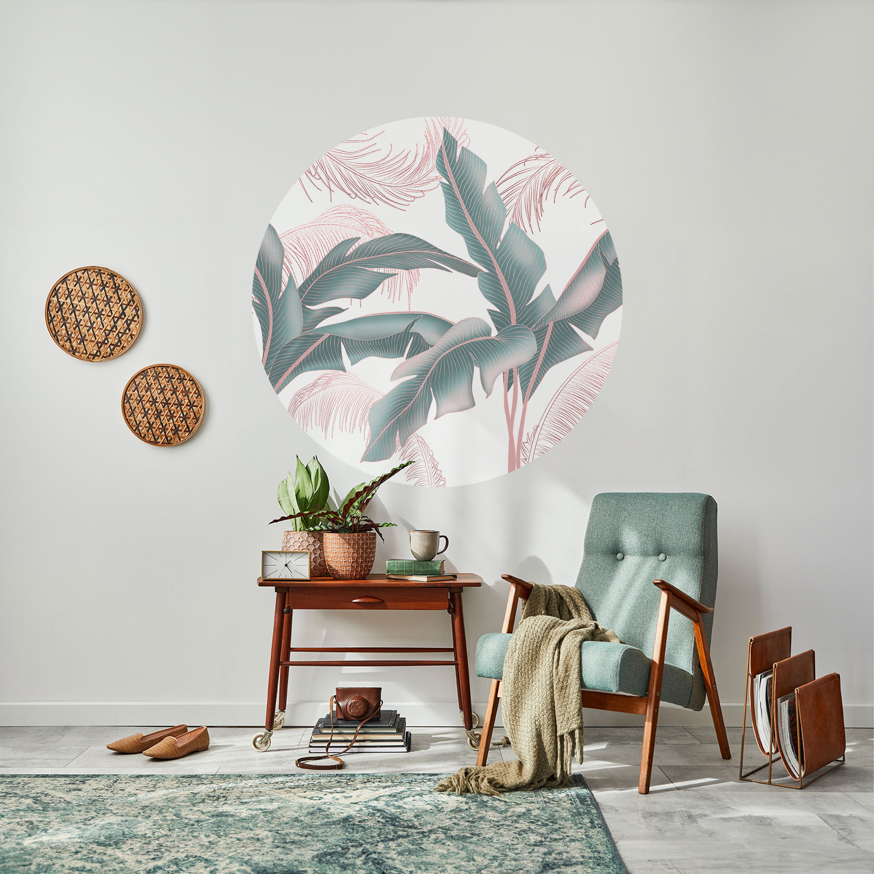 DELICATE BLISS Naklejka okrągła