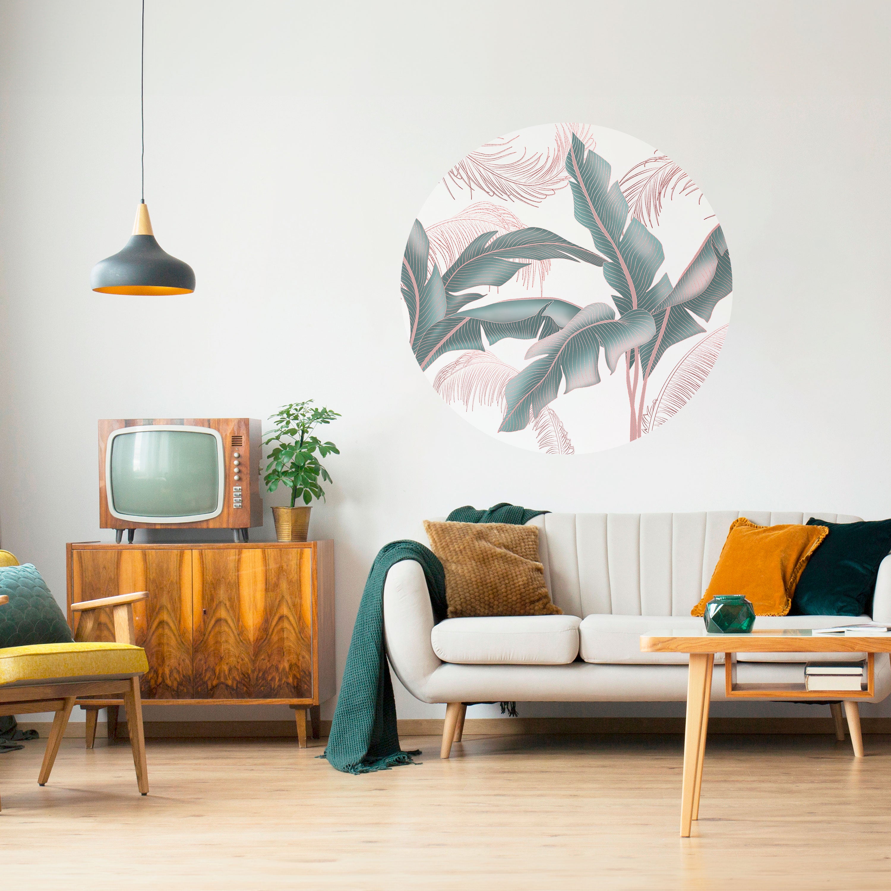 DELICATE BLISS Naklejka okrągła