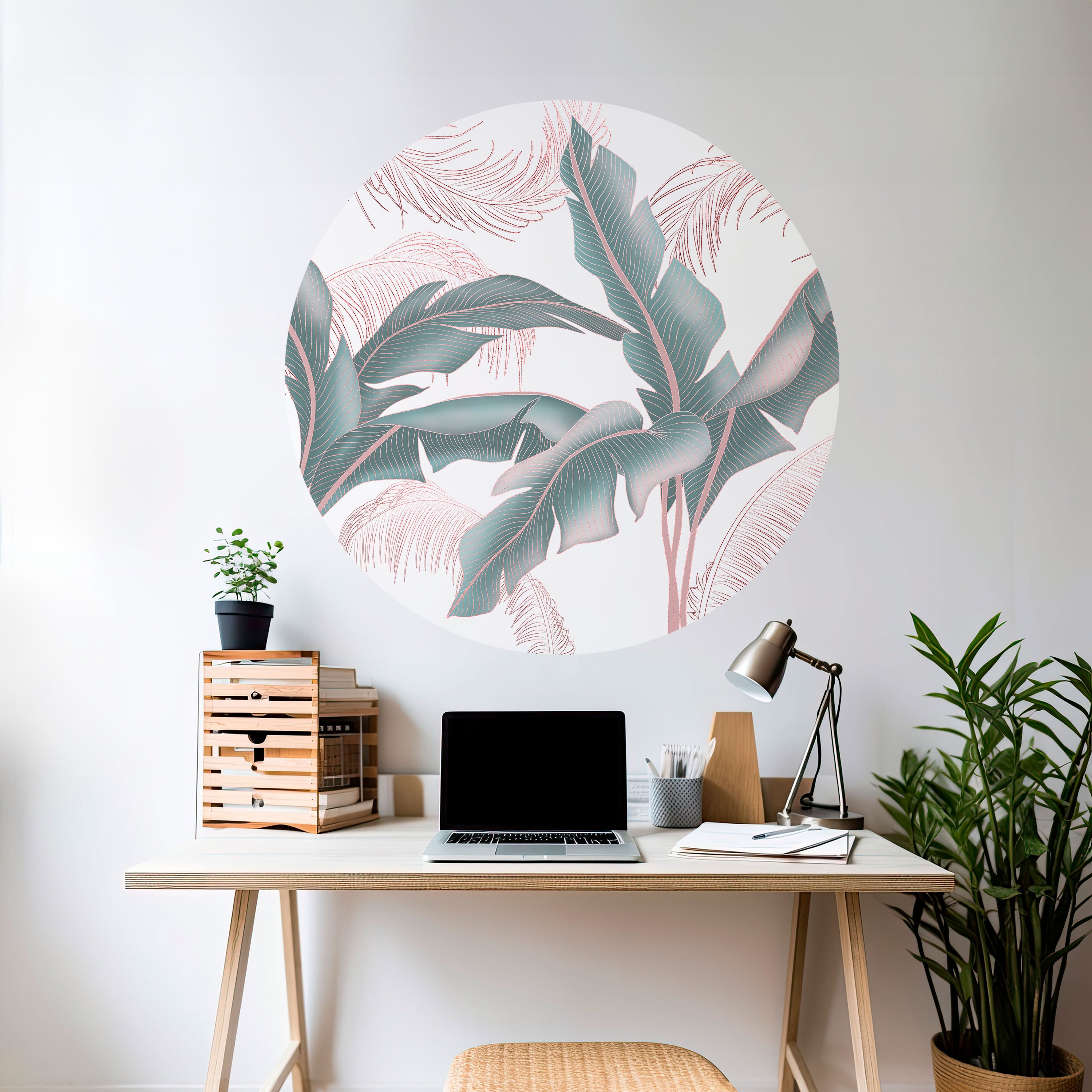 DELICATE BLISS Naklejka okrągła