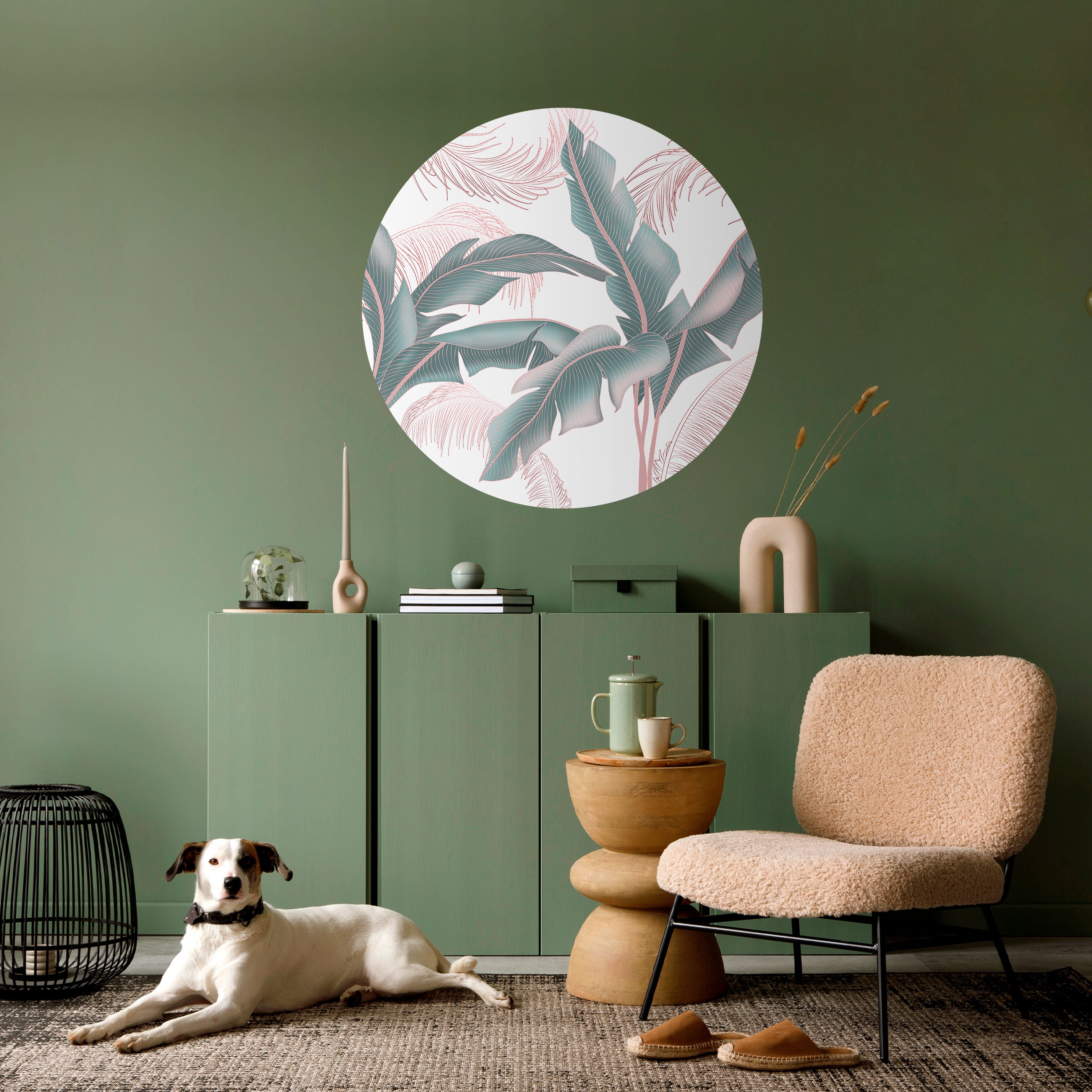 DELICATE BLISS Naklejka okrągła