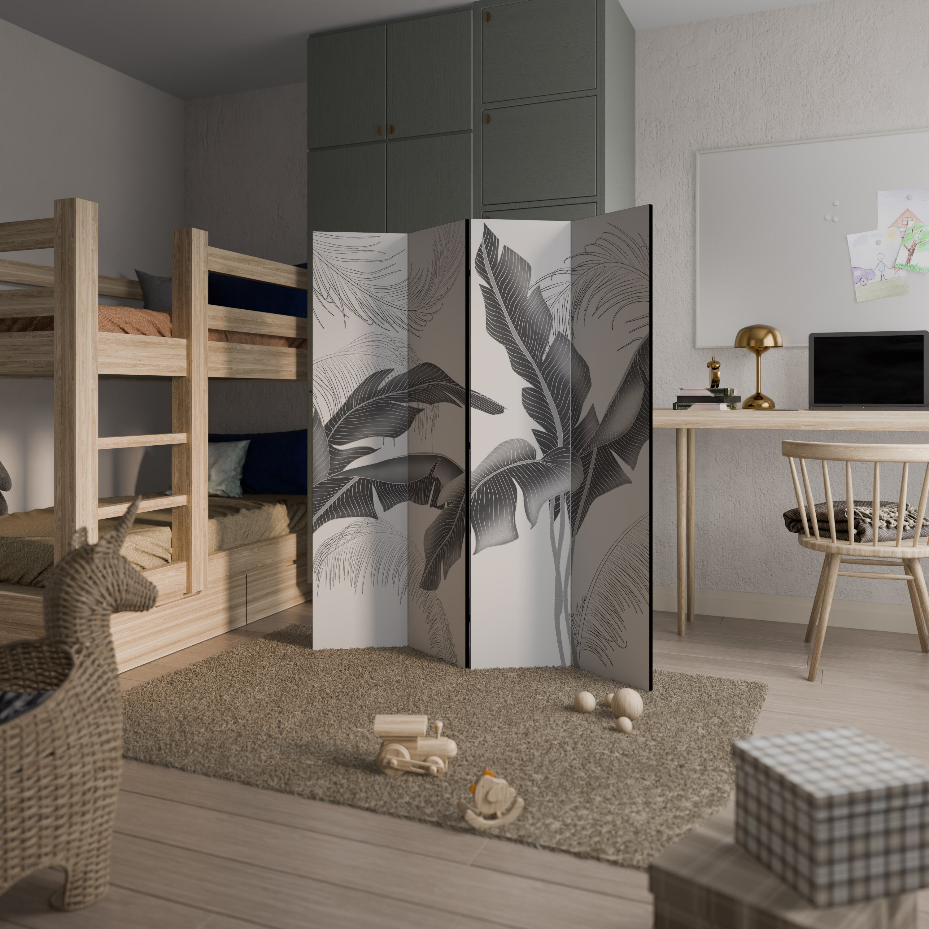 CALM ALLURE Dekoracyjny parawan 4-skrzydłowy
