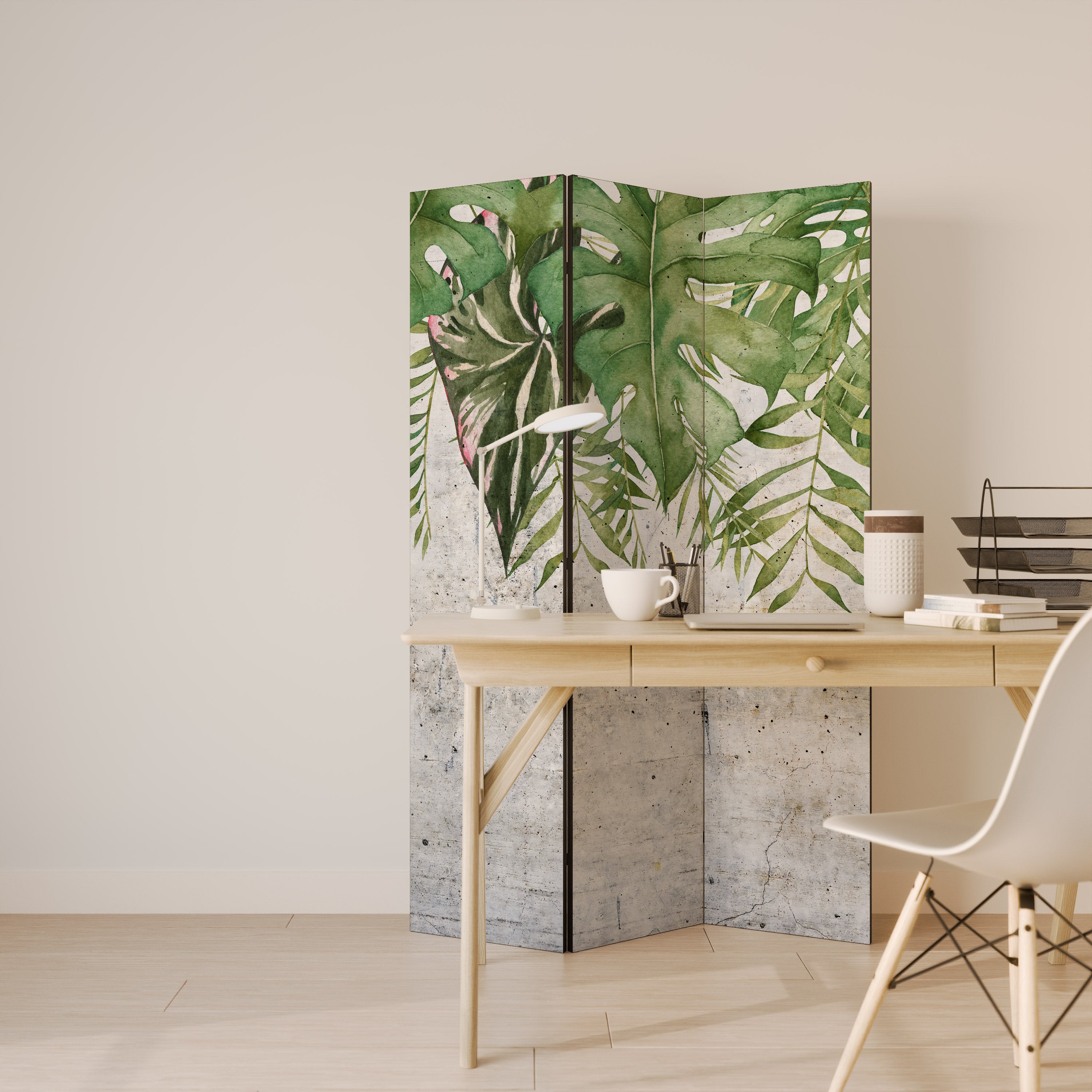 URBAN TROPICS Dekoracyjny parawan 3-skrzydłowy