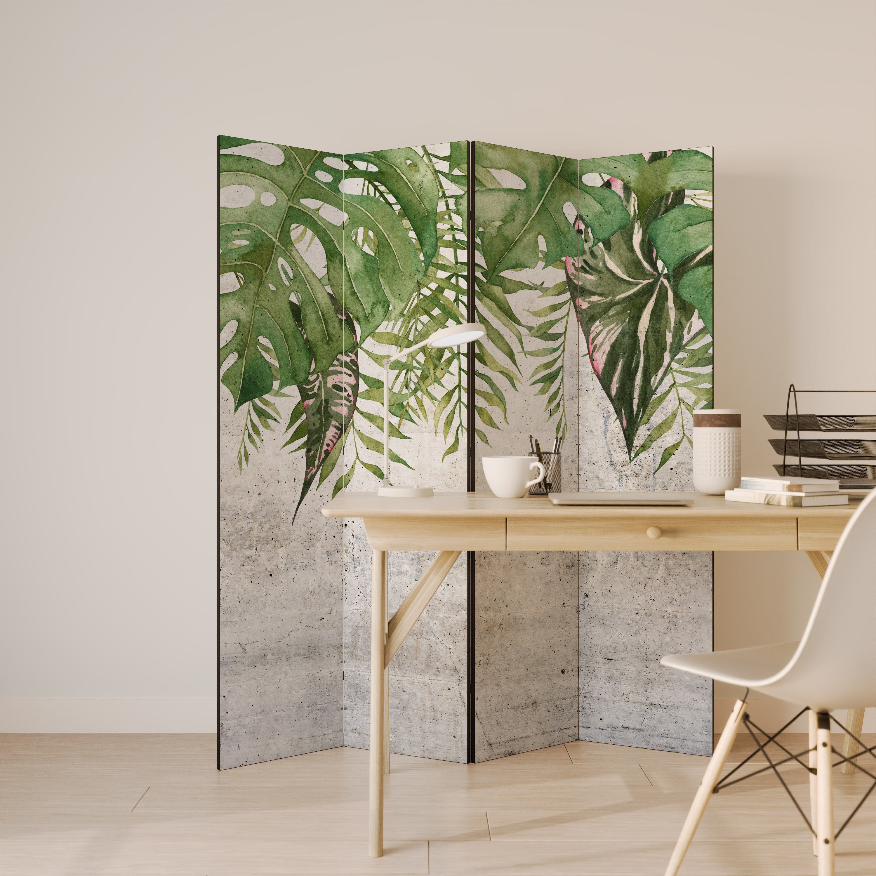 URBAN TROPICS Dekoracyjny parawan 4-skrzydłowy