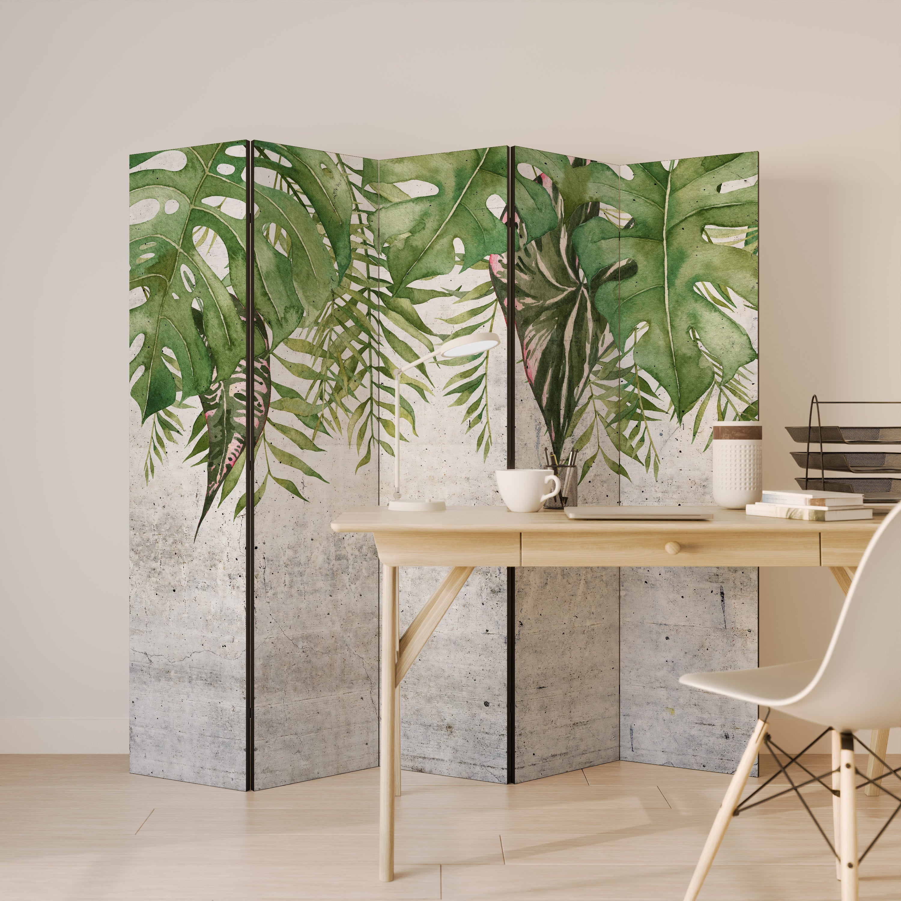URBAN TROPICS Dekoracyjny parawan 5-skrzydłowy