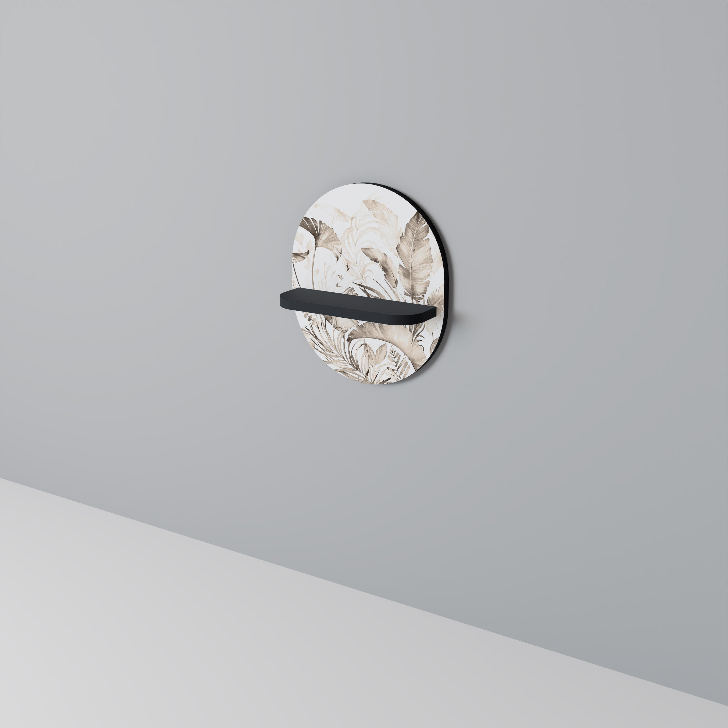 WILD TENDERNESS Półka owalna Czarna