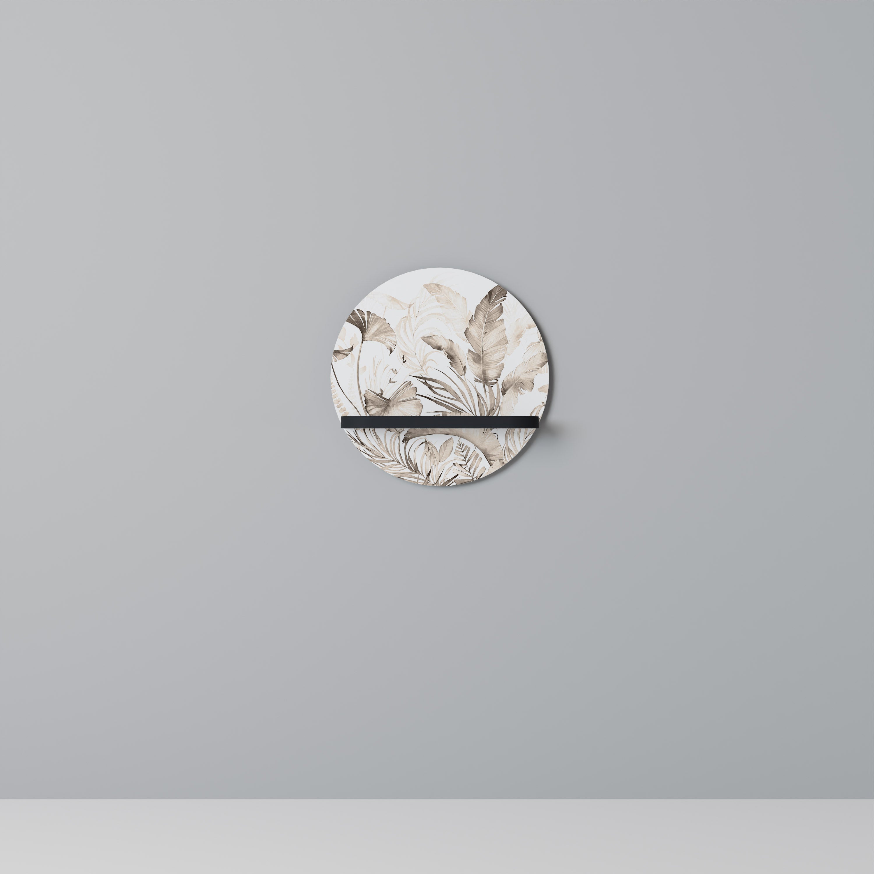 WILD TENDERNESS Półka okrągła Czarna