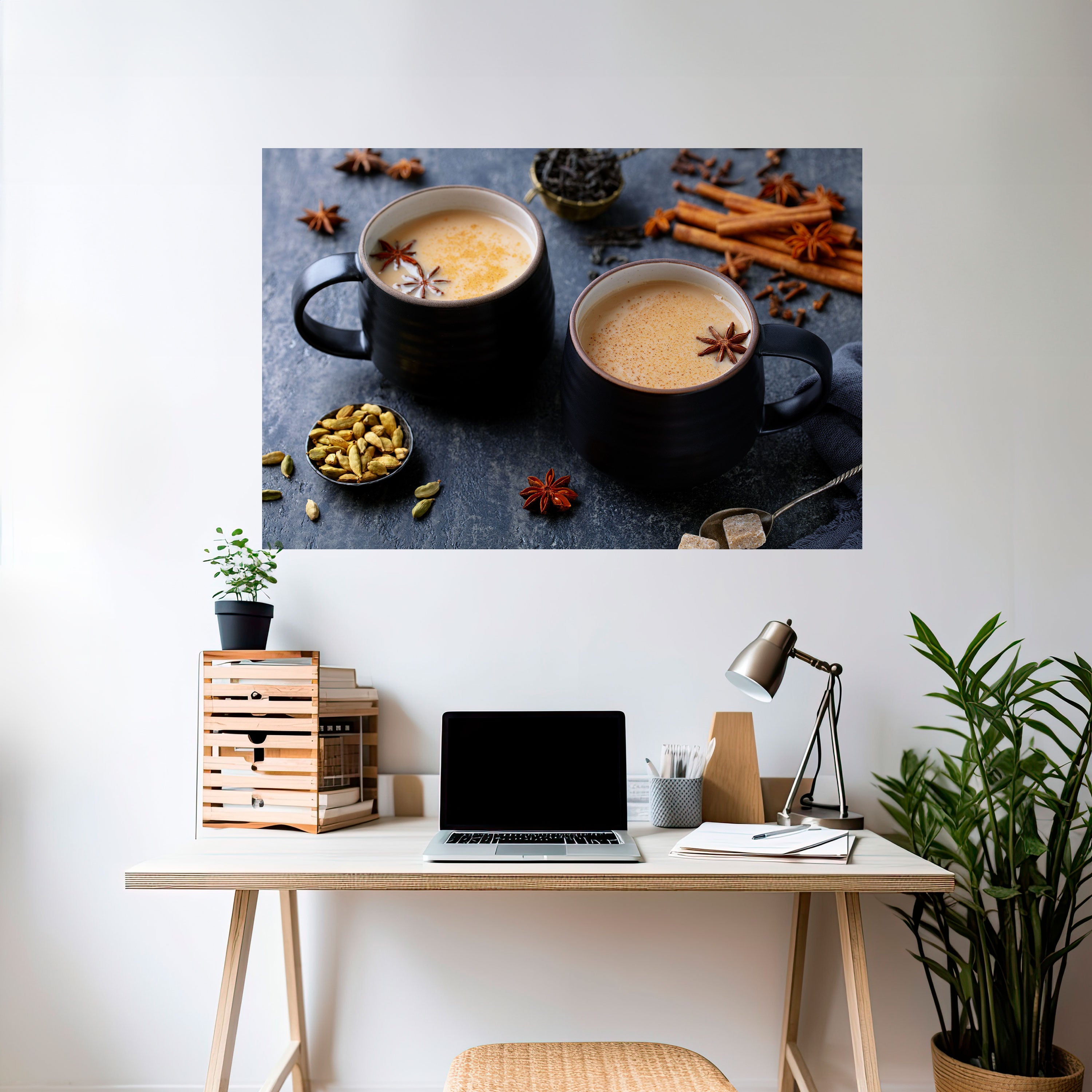 WARMTH IN A CUP Naklejka/Plakat poziomy