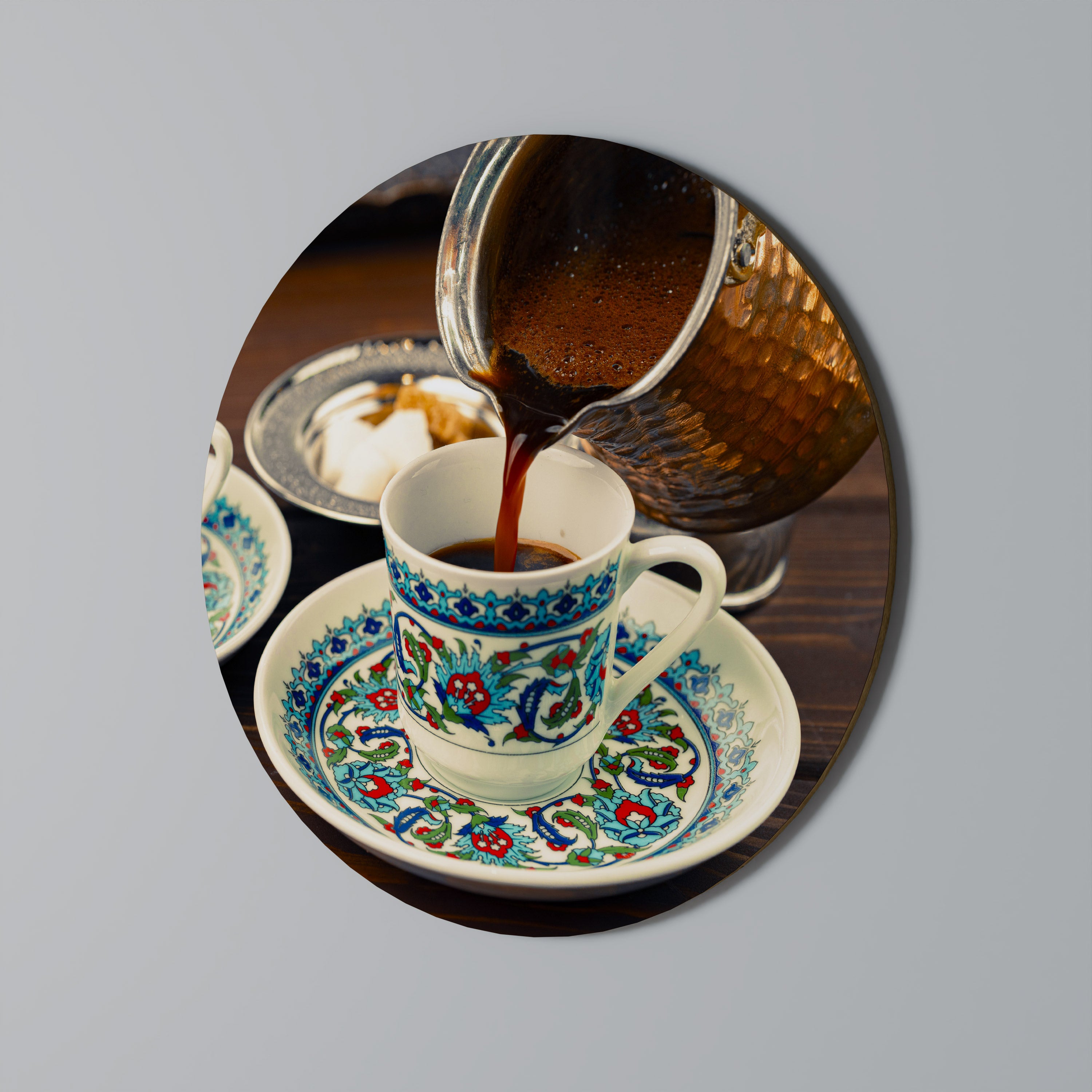 TRADITION IN A CUP Obraz okrągły