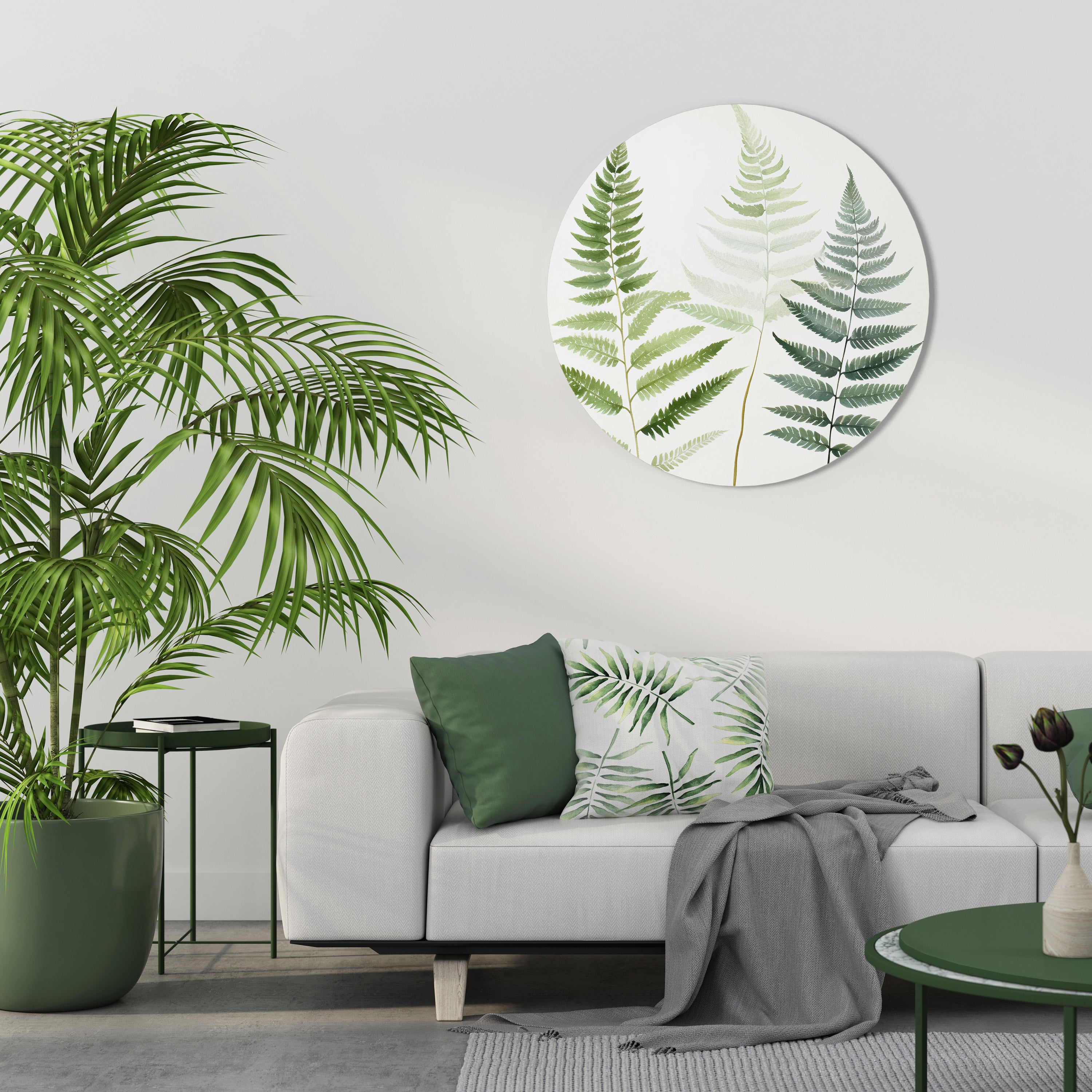 FERN MAJESTY Obraz okrągły