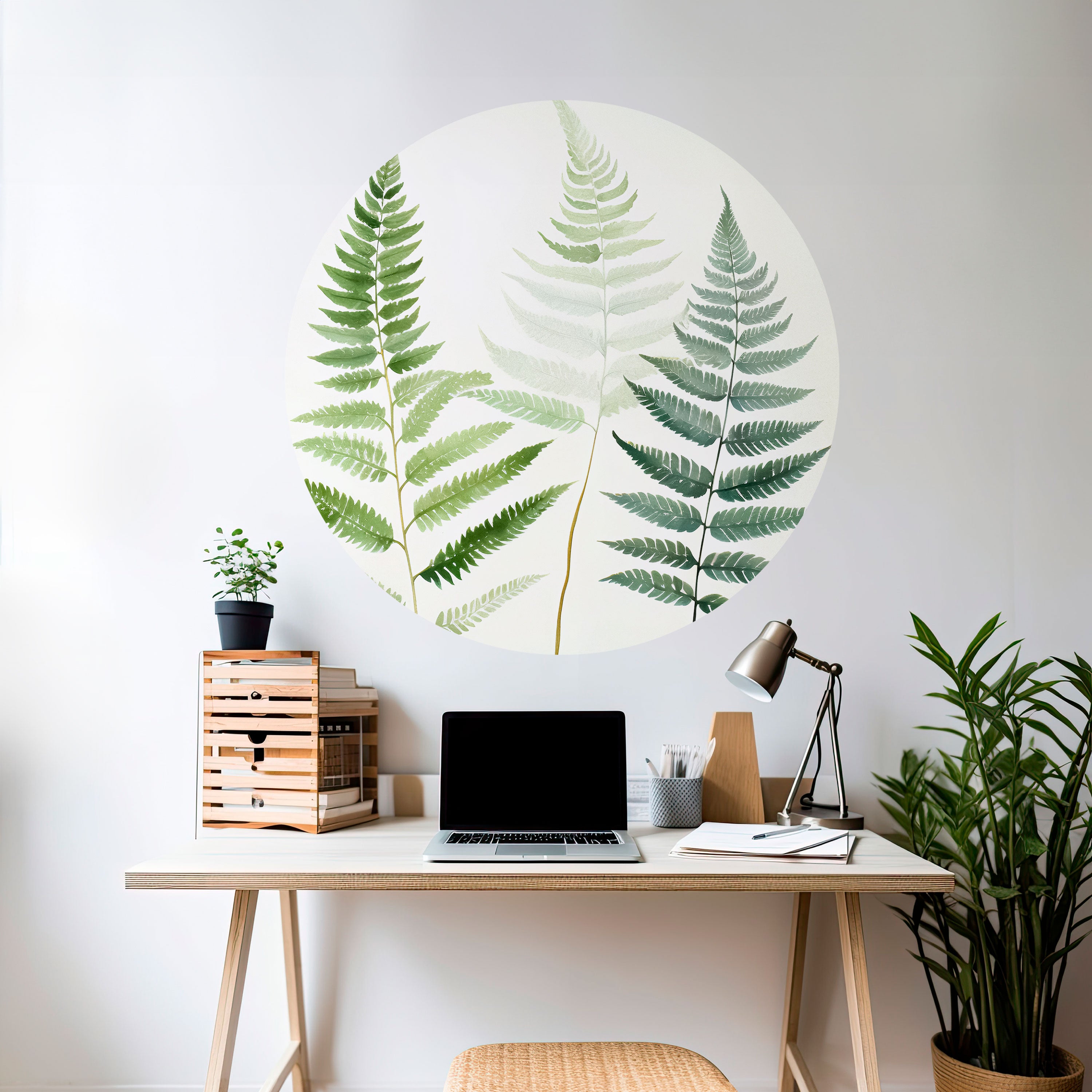 FERN MAJESTY Naklejka okrągła