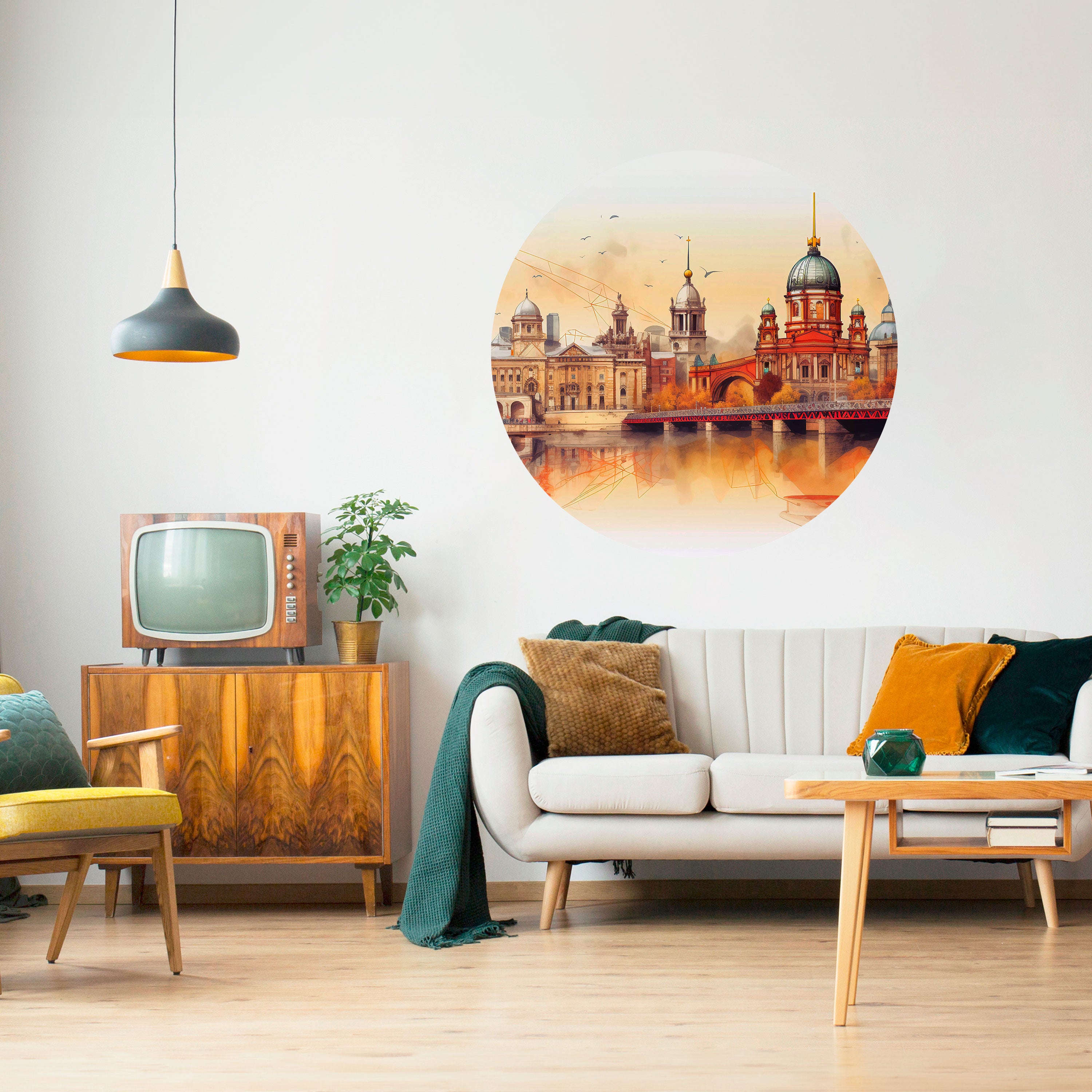 BERLIN SPIRIT Naklejka okrągła