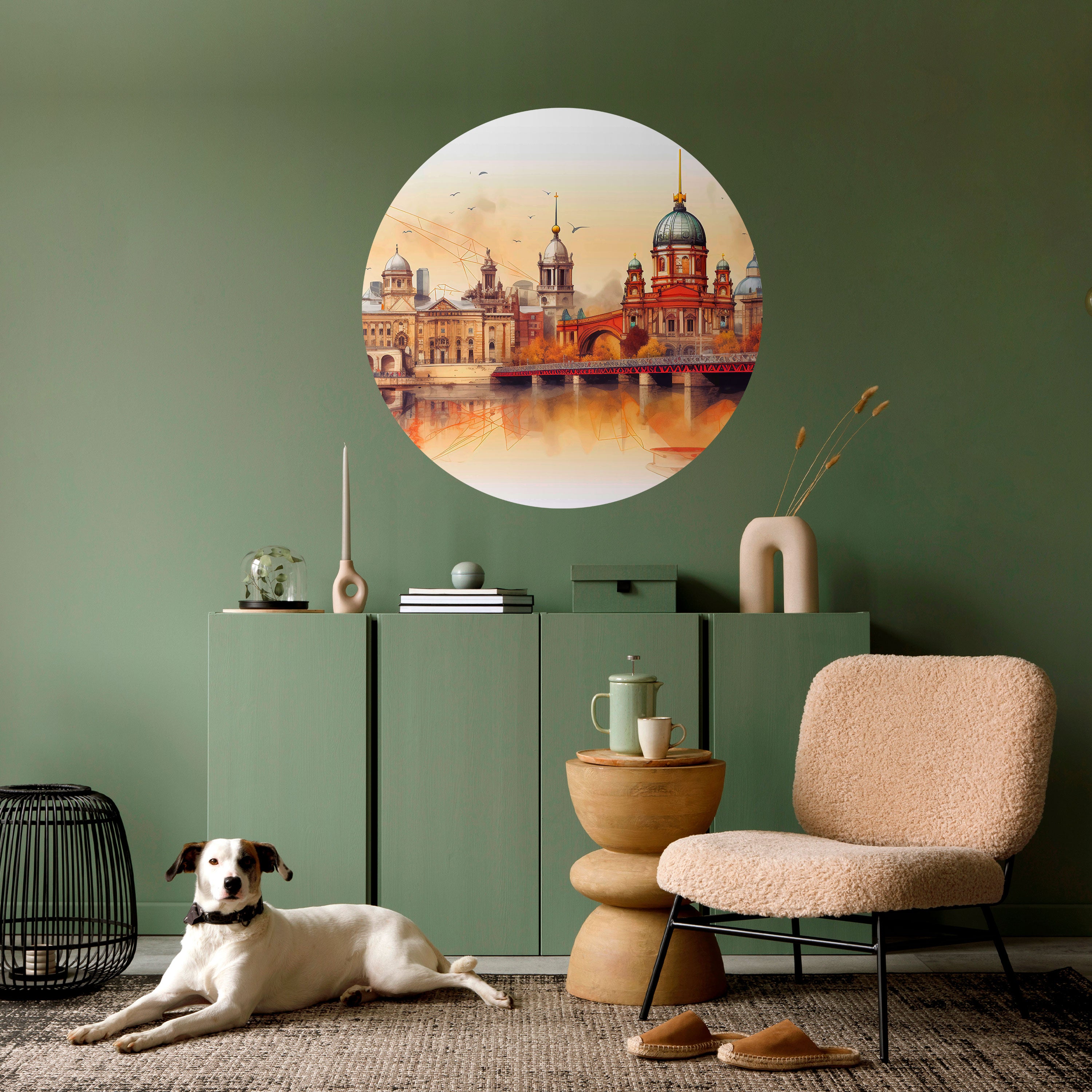 BERLIN SPIRIT Naklejka okrągła