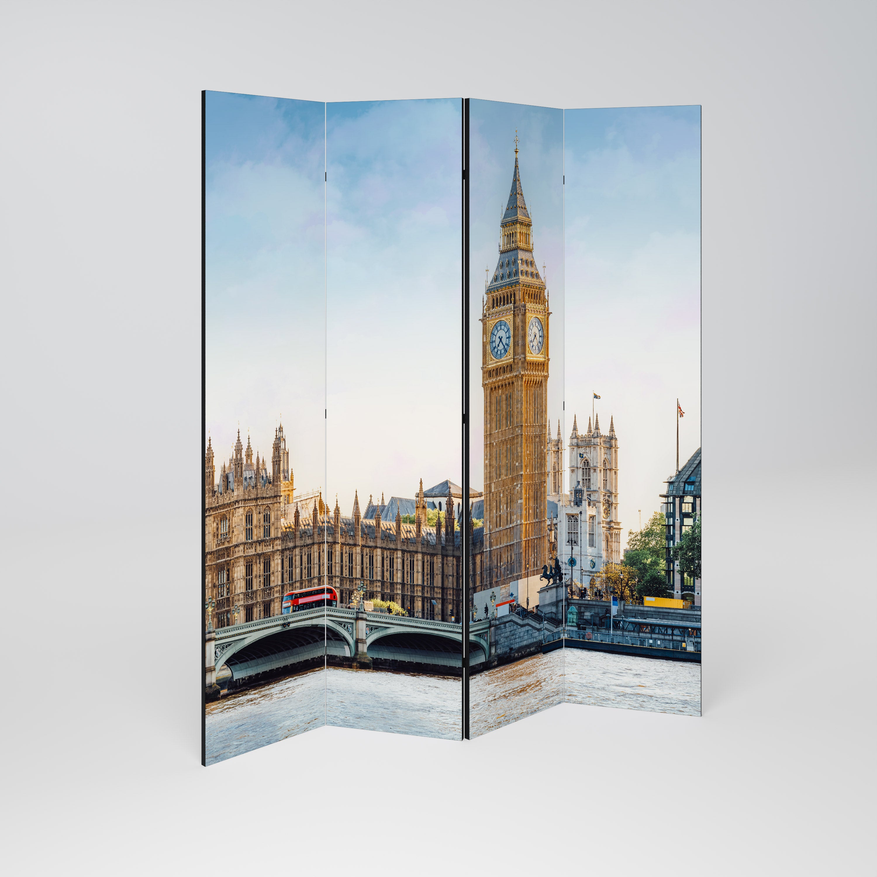 TIMELESS LONDON ELEGANCE Dekoracyjny parawan 4-skrzydłowy