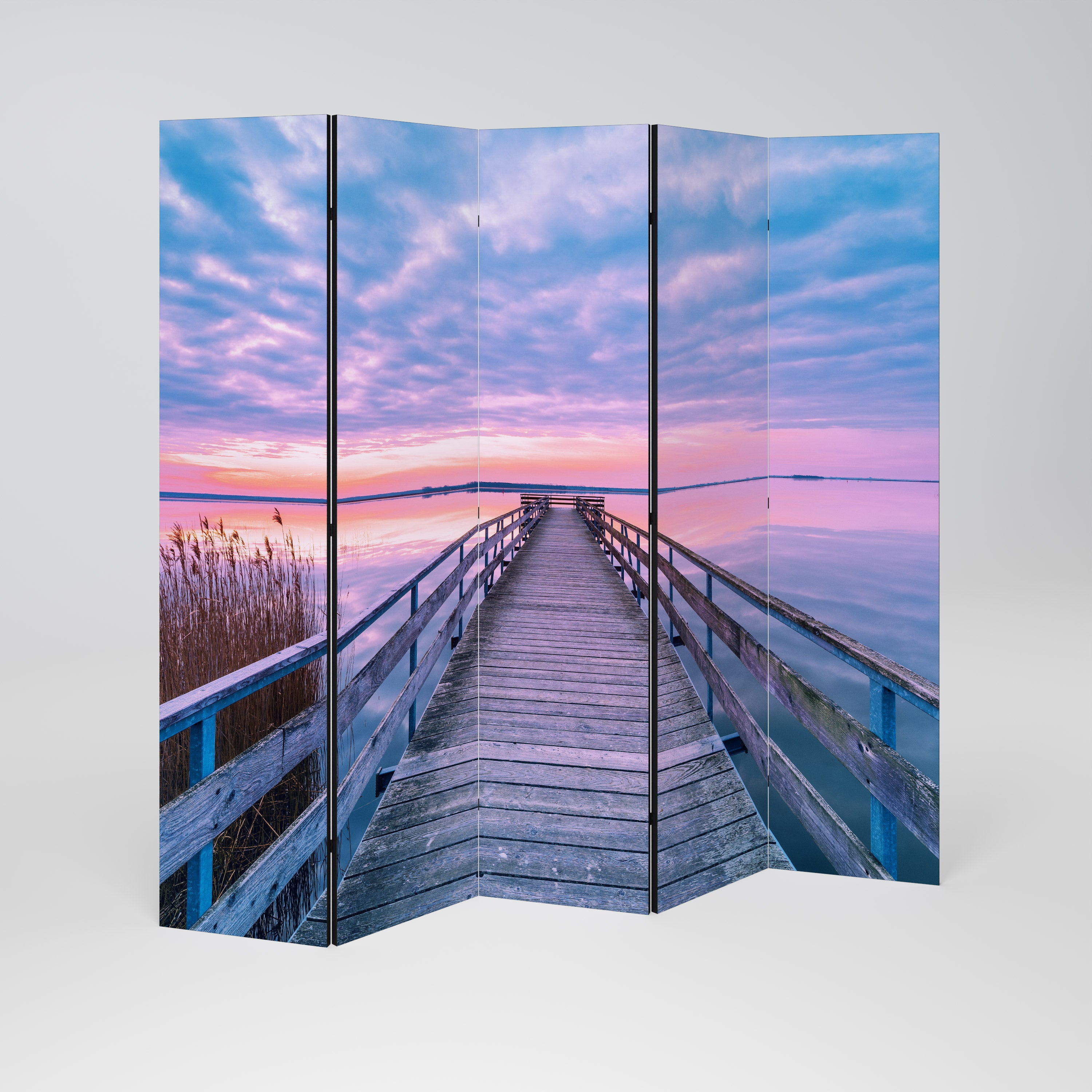 PASTEL PROMENADE Dekoracyjny parawan 5-skrzydłowy