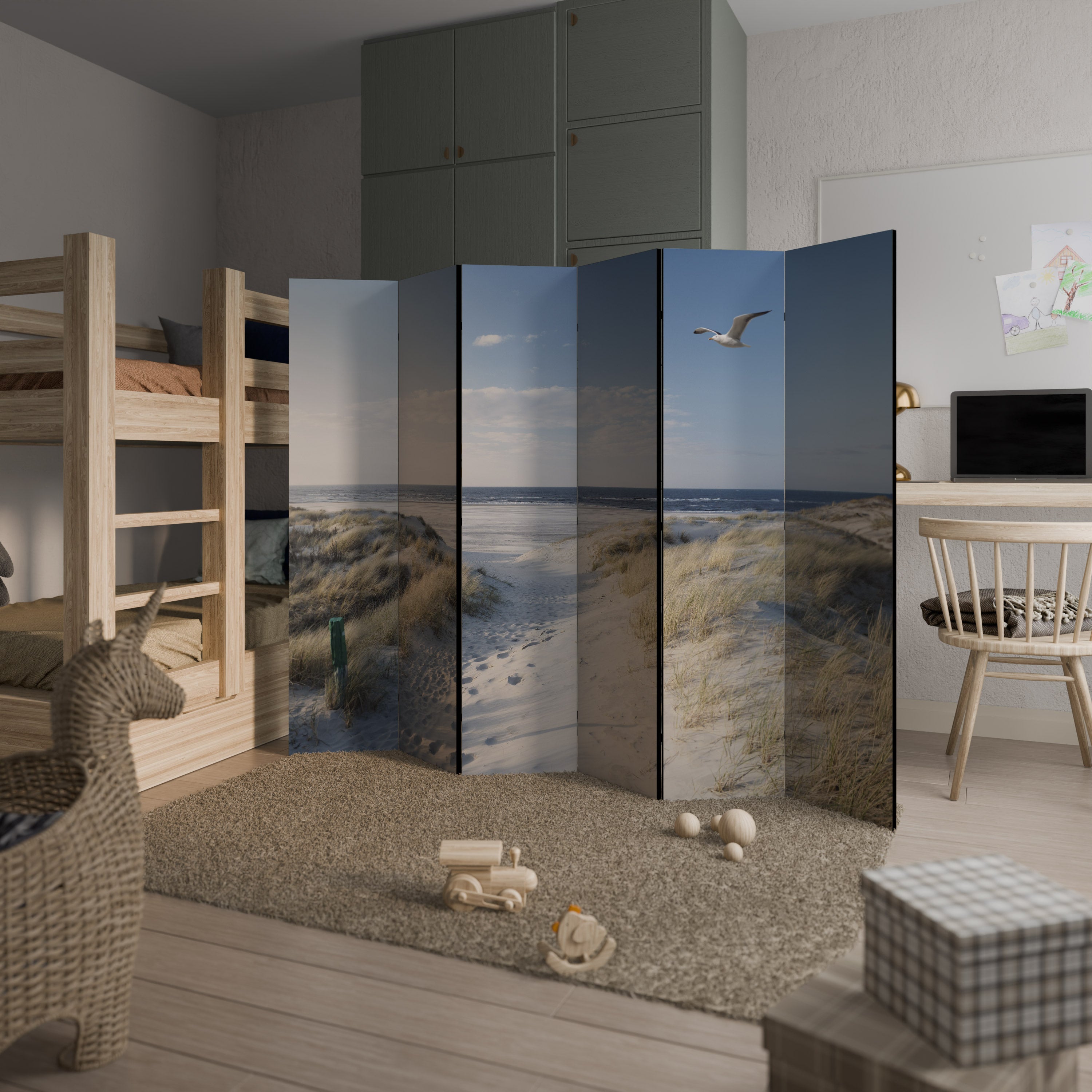SEASIDE DREAMING Dekoracyjny parawan 6-skrzydłowy