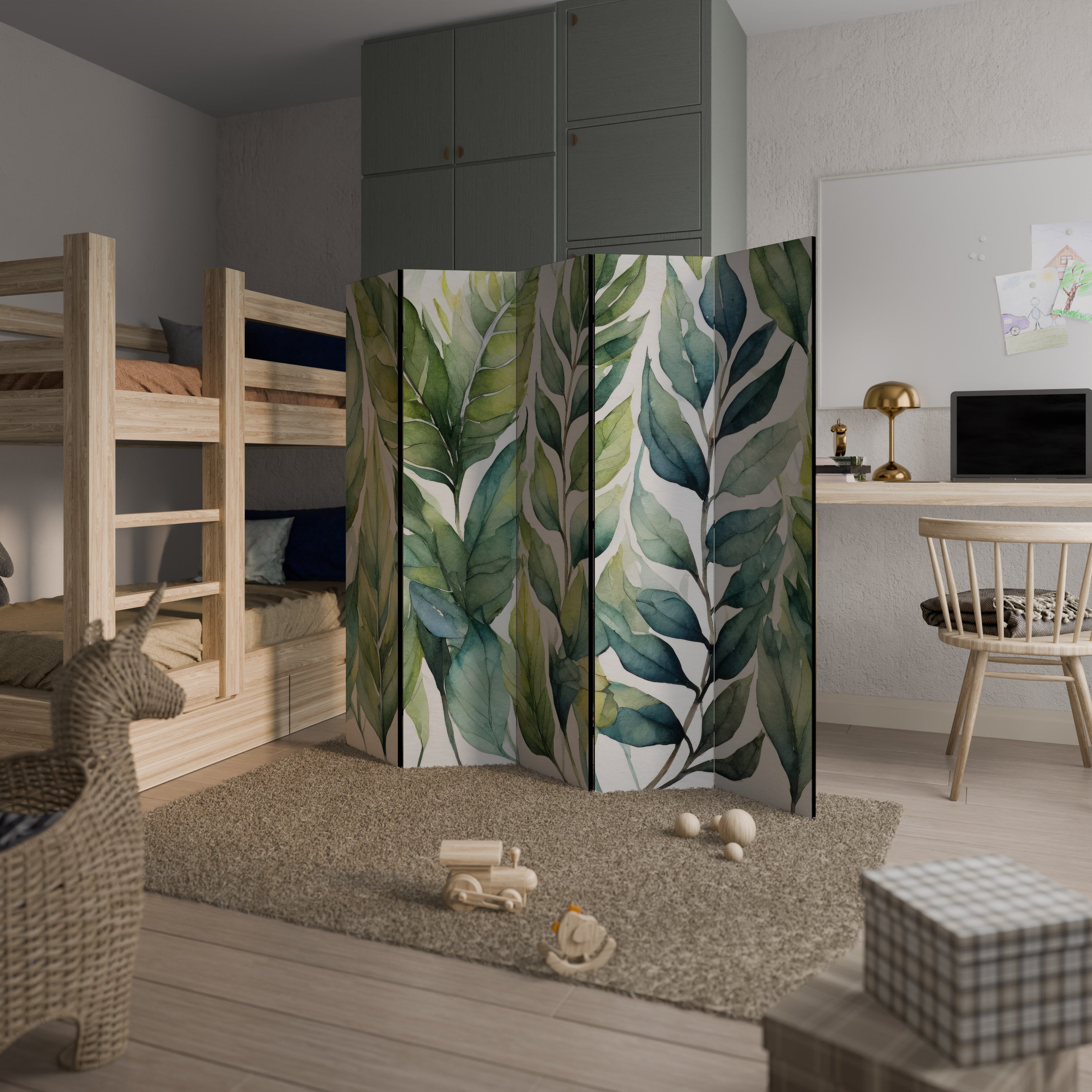 VERDURE SCAPE Dekoracyjny parawan 5-skrzydłowy