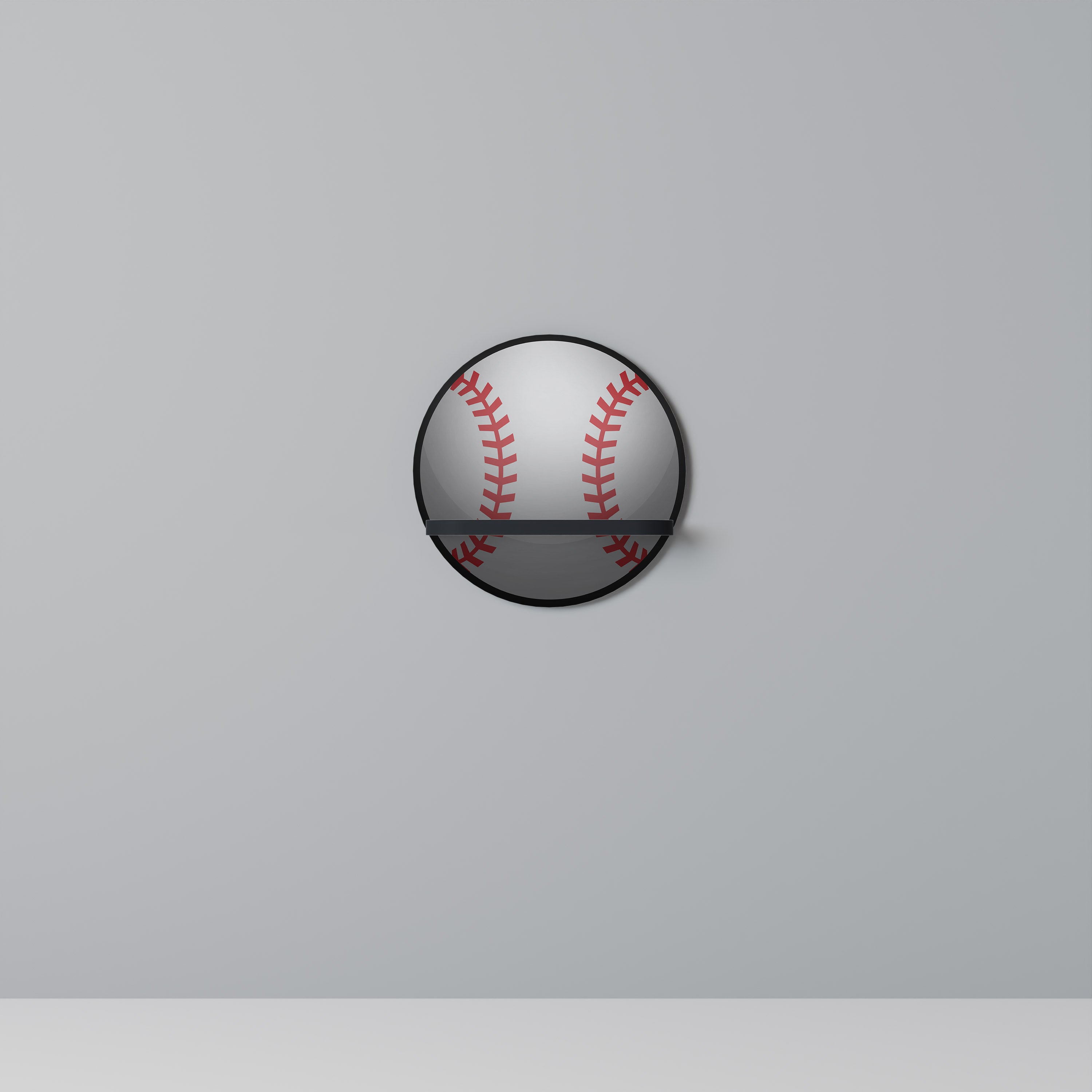 BASEBALL AlLURE Półka okrągła Czarna