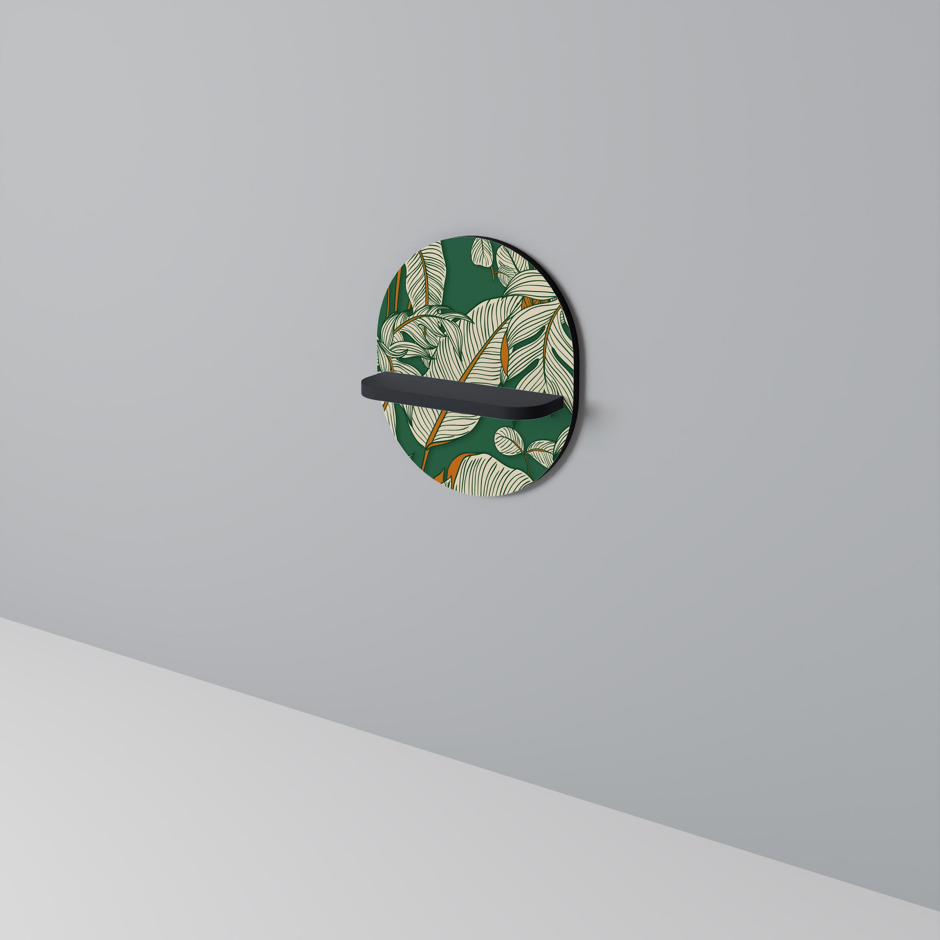 VERDANT PLEASURES Półka owalna Czarna