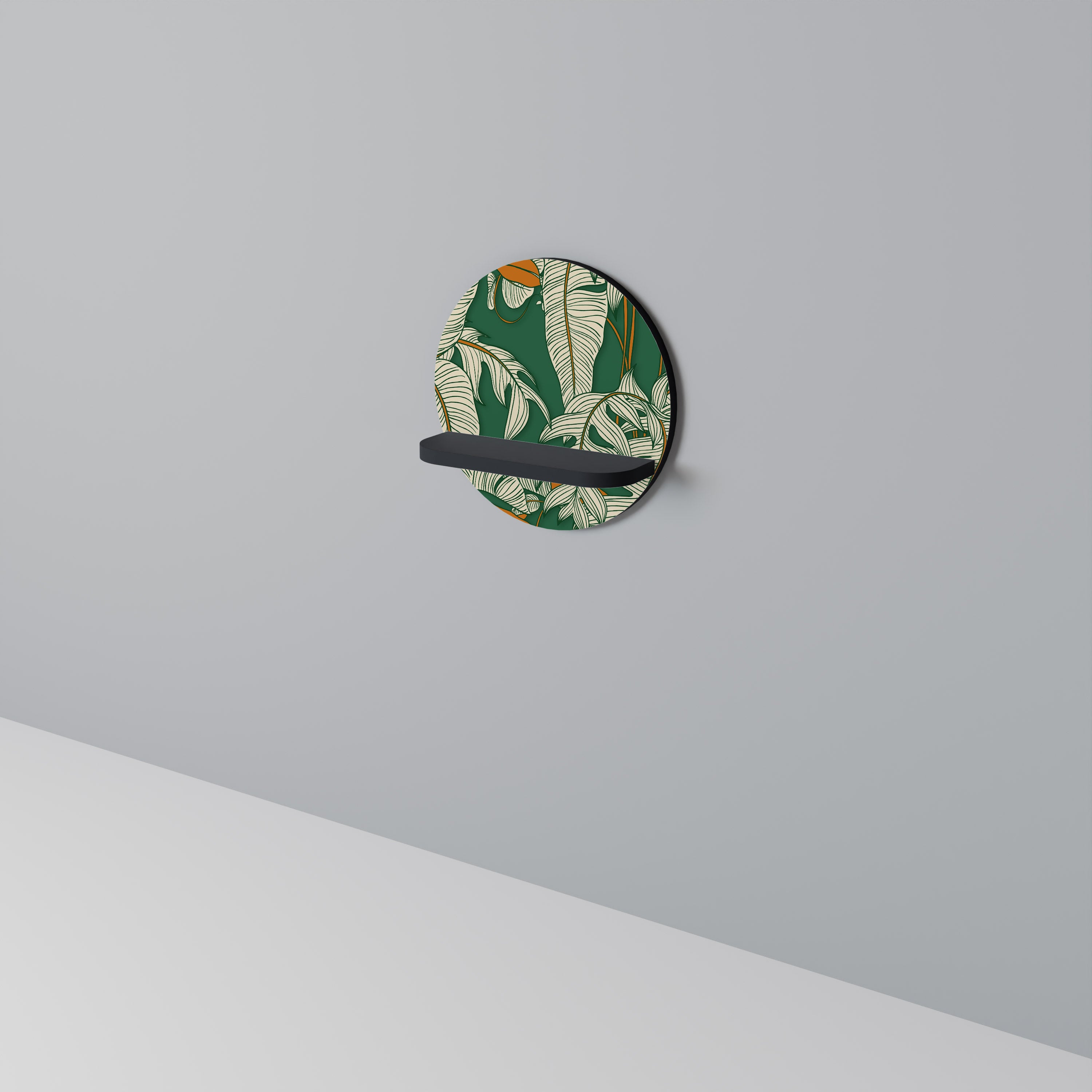 VERDANT PLEASURES Półka okrągła Czarna