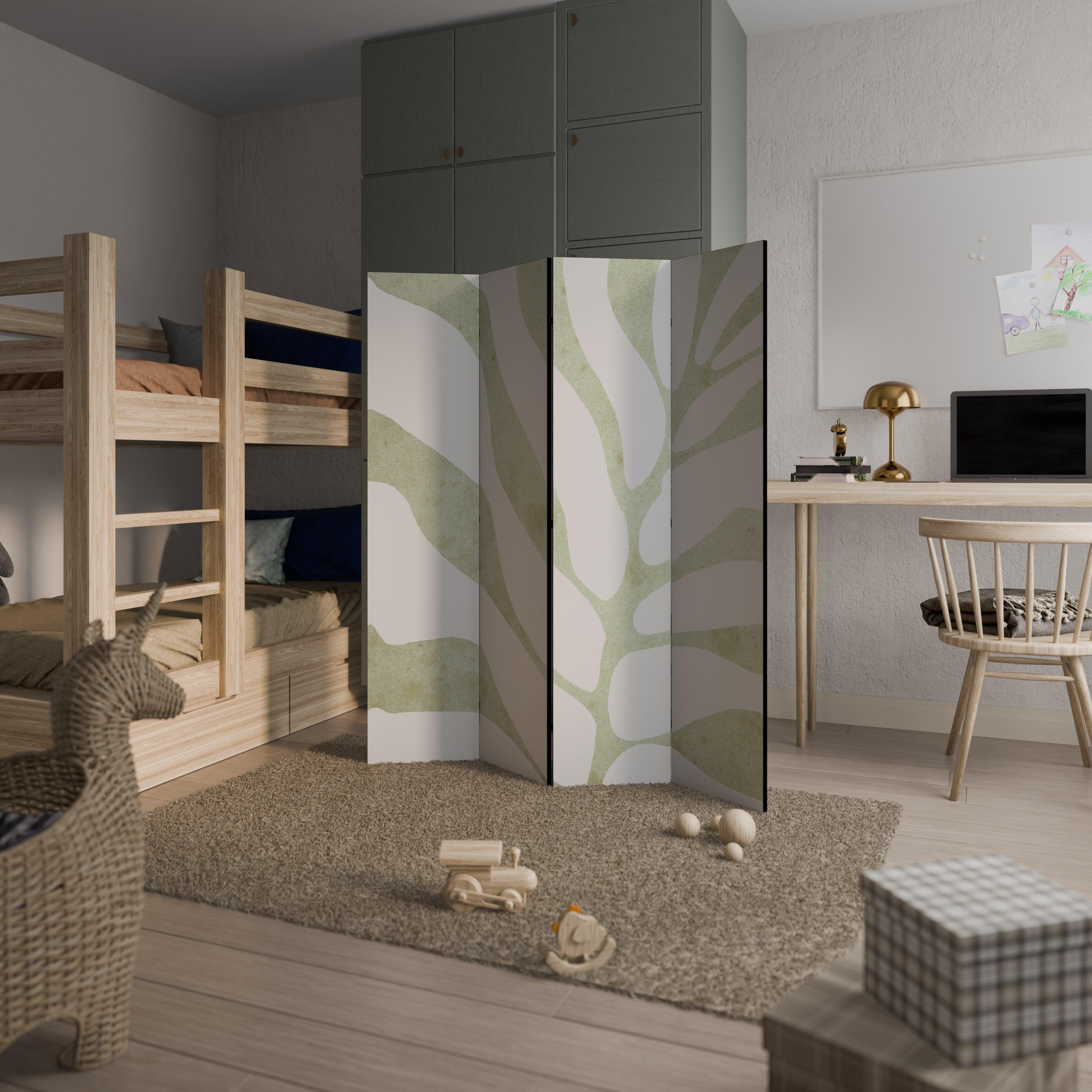 BOTANICAL SPARK Dekoracyjny parawan 4-skrzydłowy