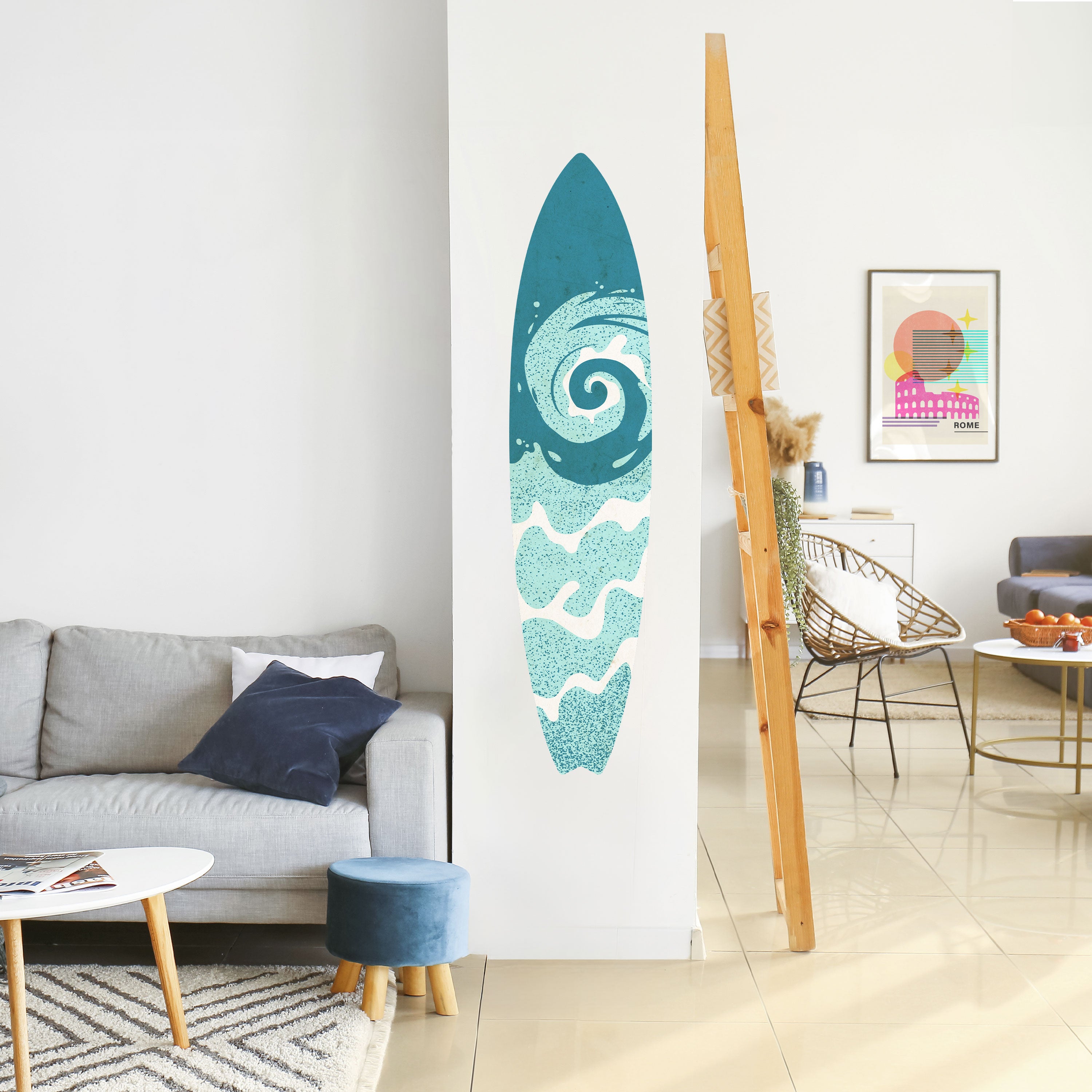 AQUA HELIX Naklejka - deska surfingowa