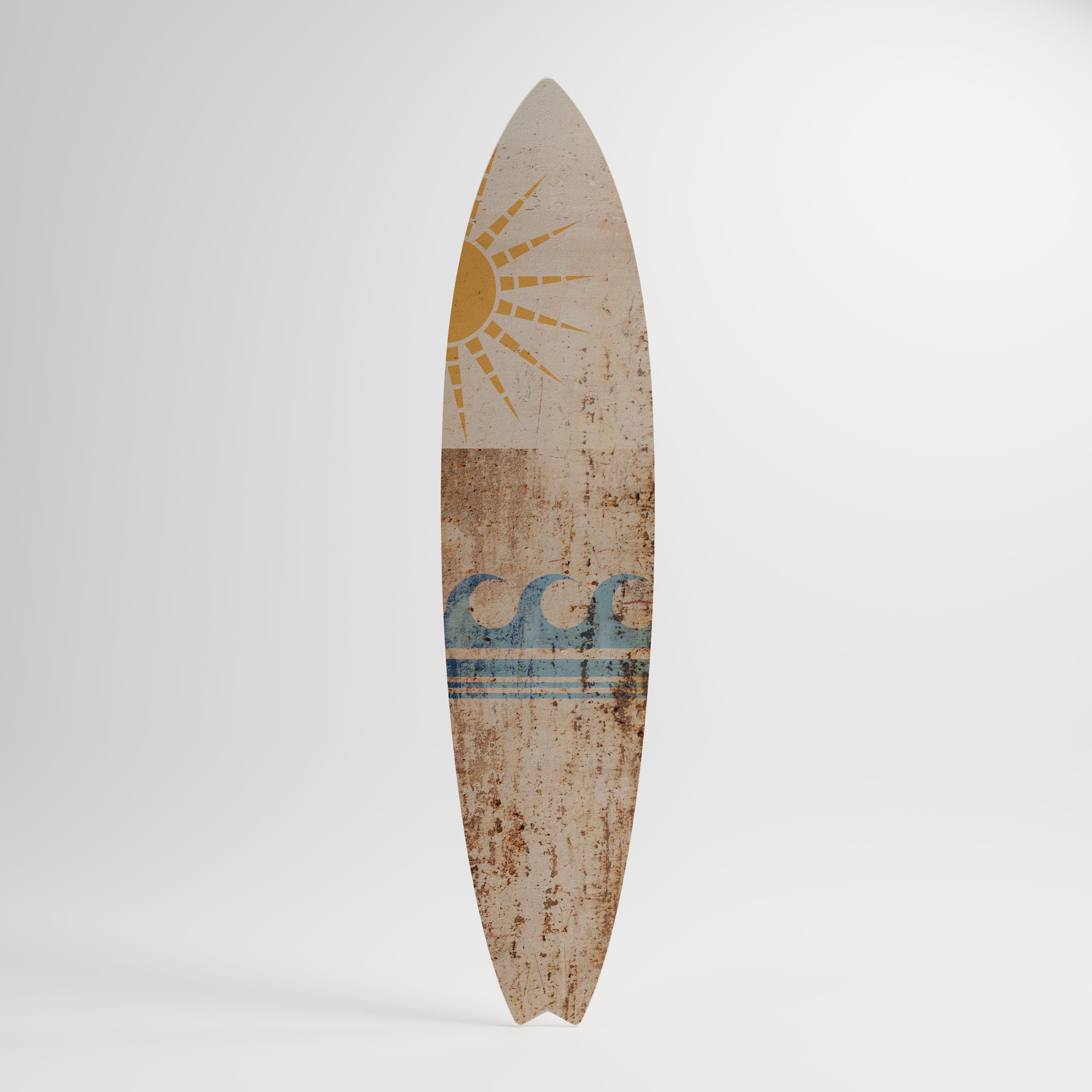 SUN-KISSED WAVES Dekoracyjna deska surfingowa