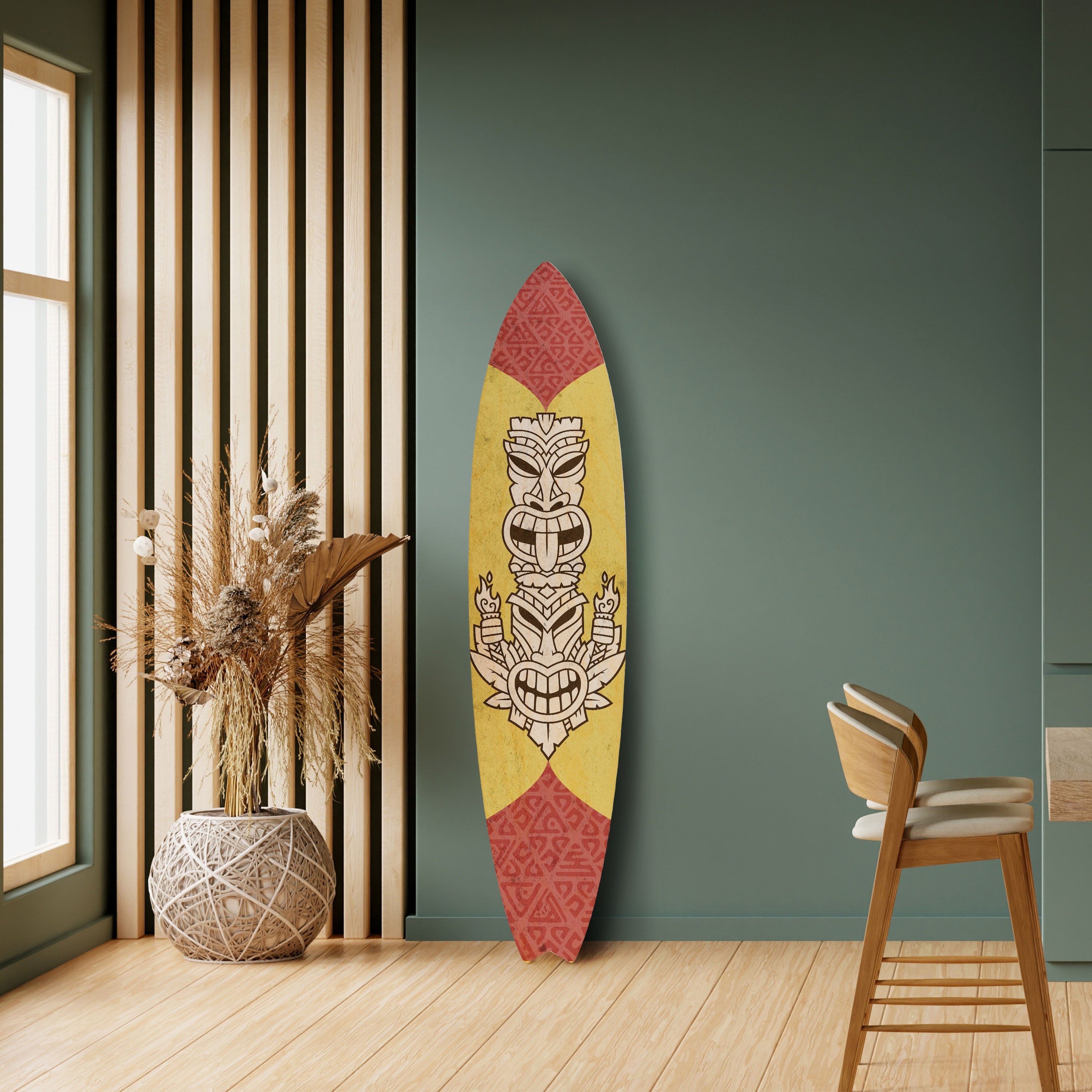 TIKI TOTEM Dekoracyjna deska surfingowa