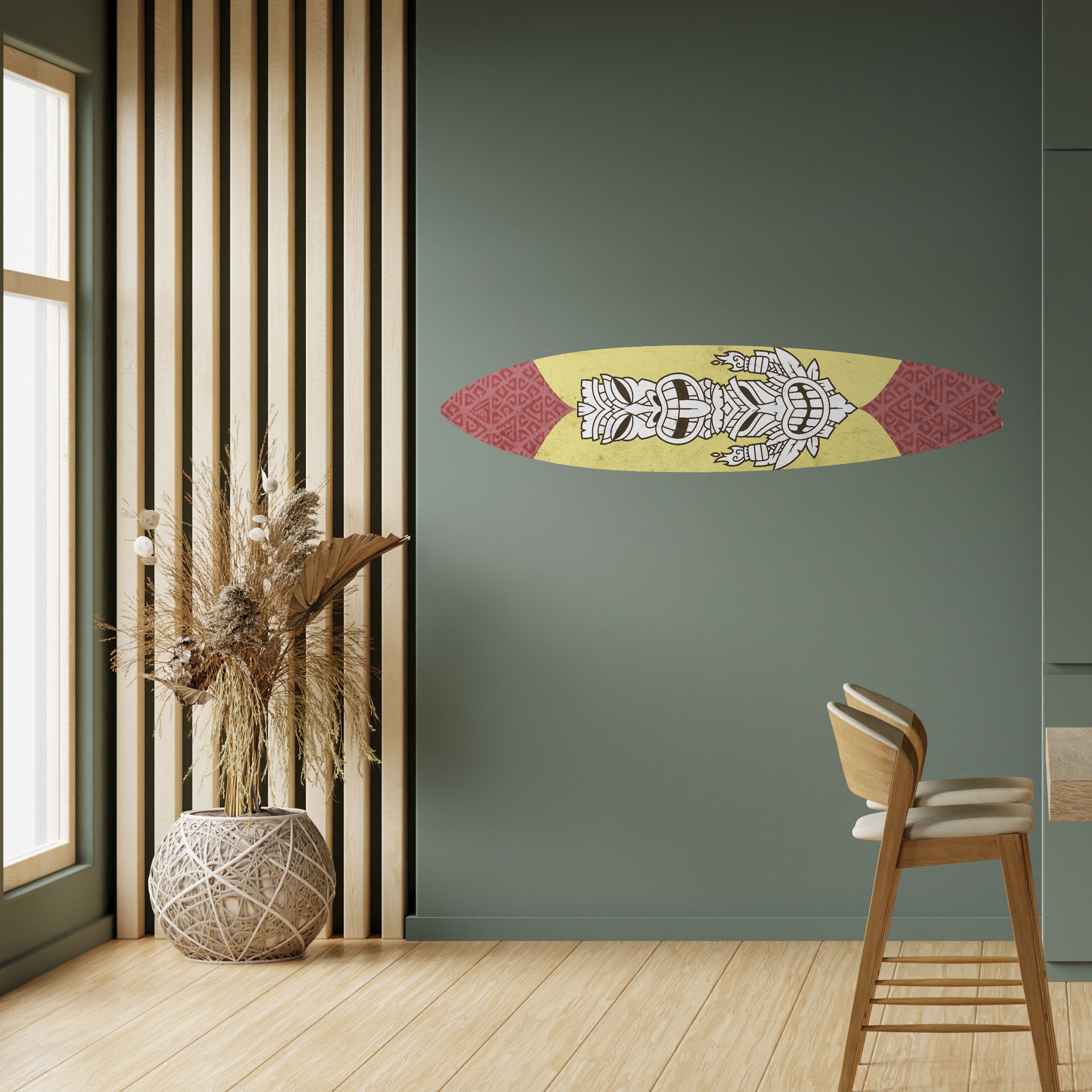 TIKI TOTEM Naklejka - deska surfingowa