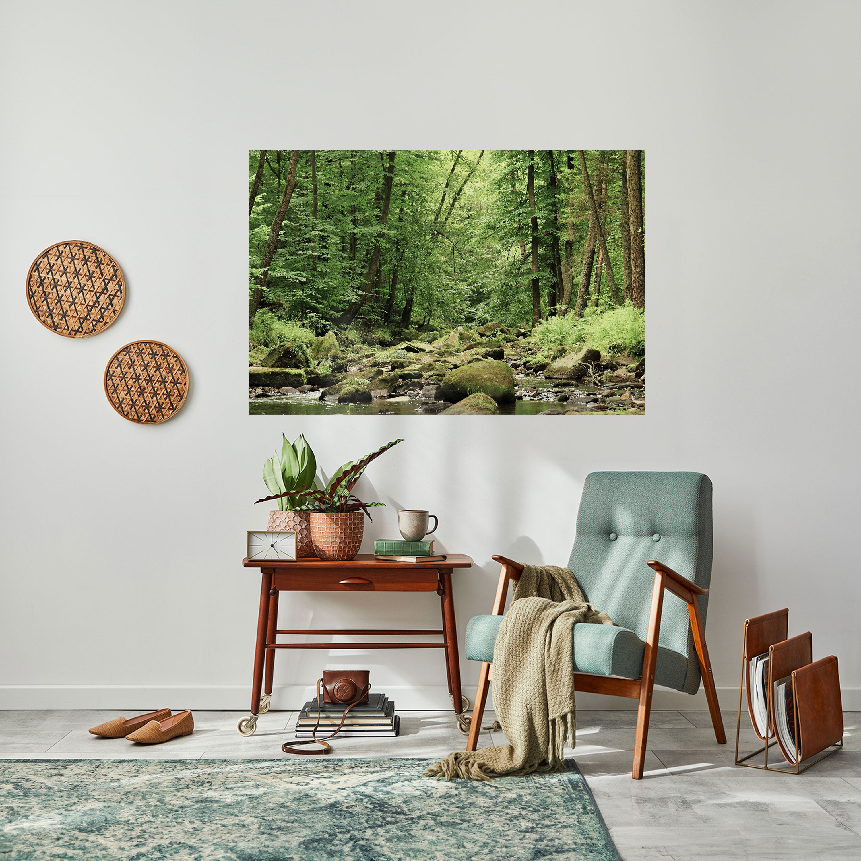 TRANQUIL STONES AND STREAMS Naklejka/Plakat poziomy