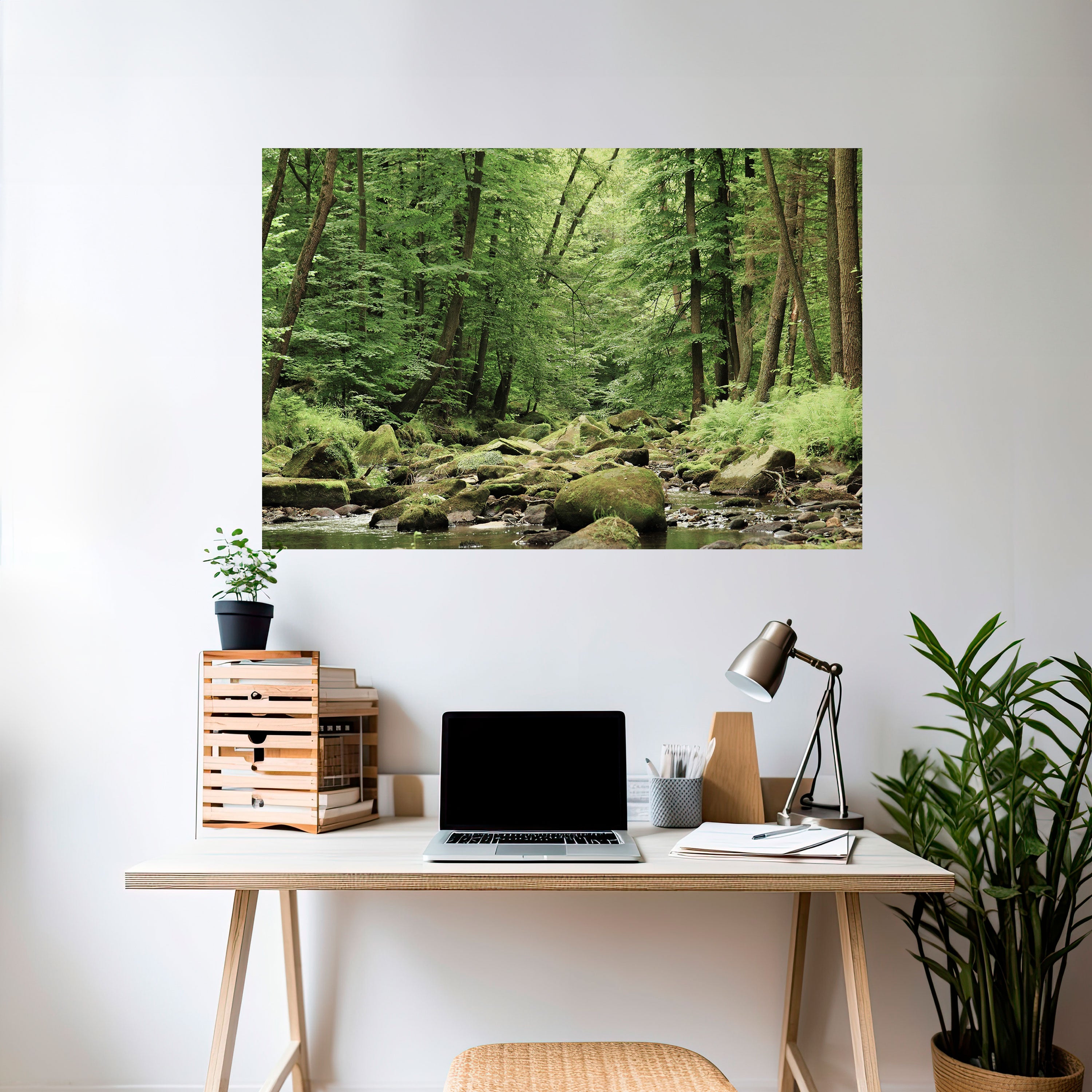 TRANQUIL STONES AND STREAMS Naklejka/Plakat poziomy