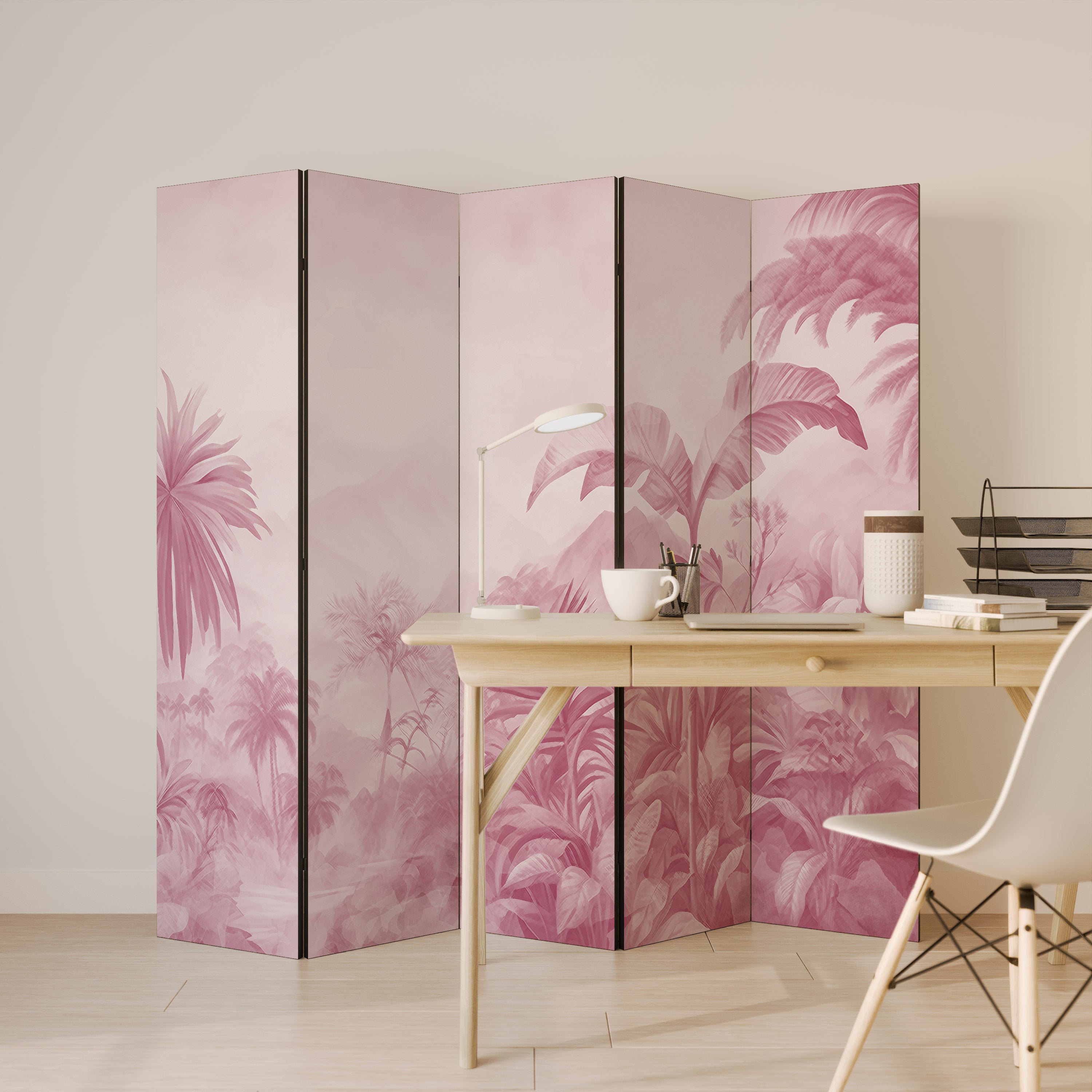 SWEET TROPICS Dekoracyjny parawan 5-skrzydłowy