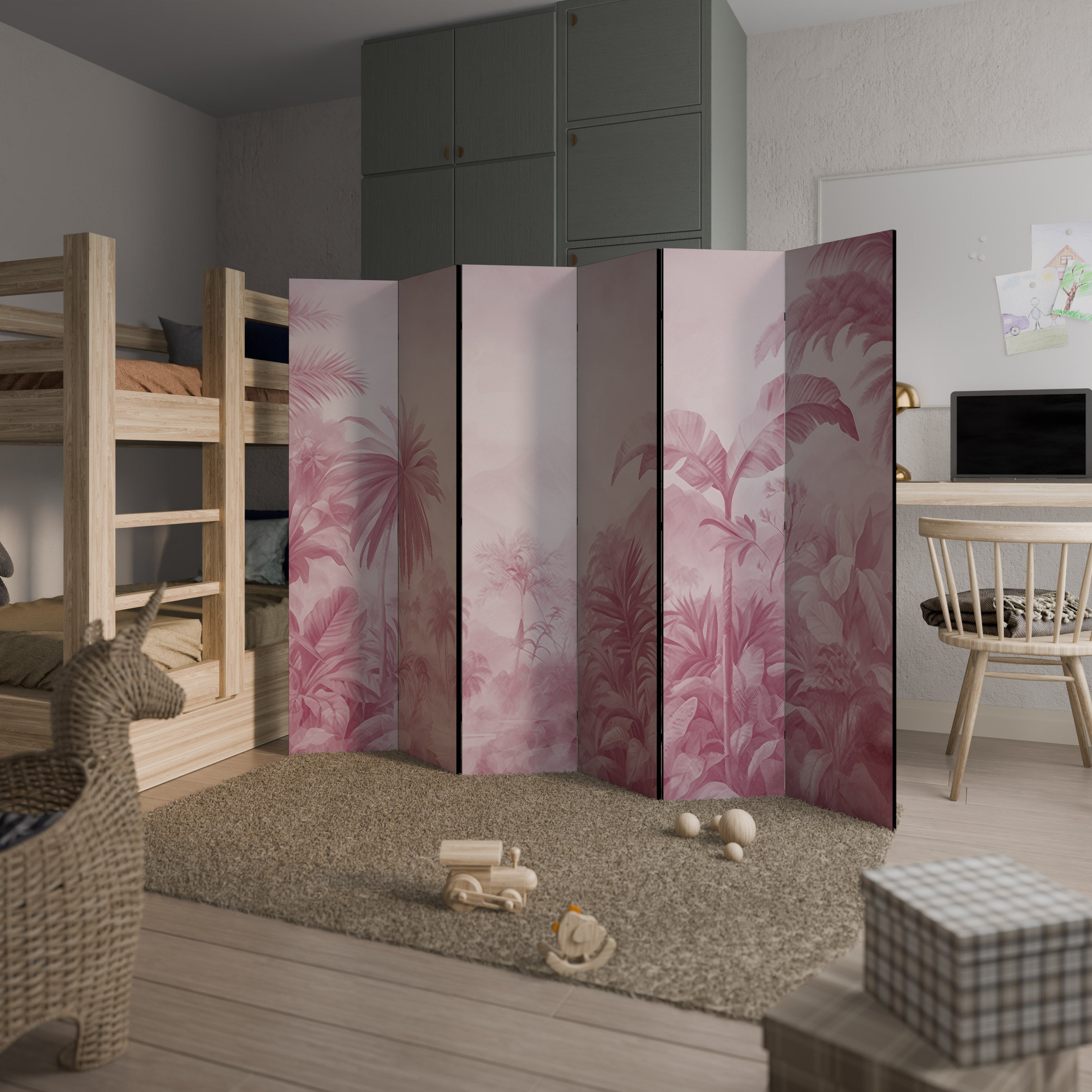 SWEET TROPICS Dekoracyjny parawan 6-skrzydłowy
