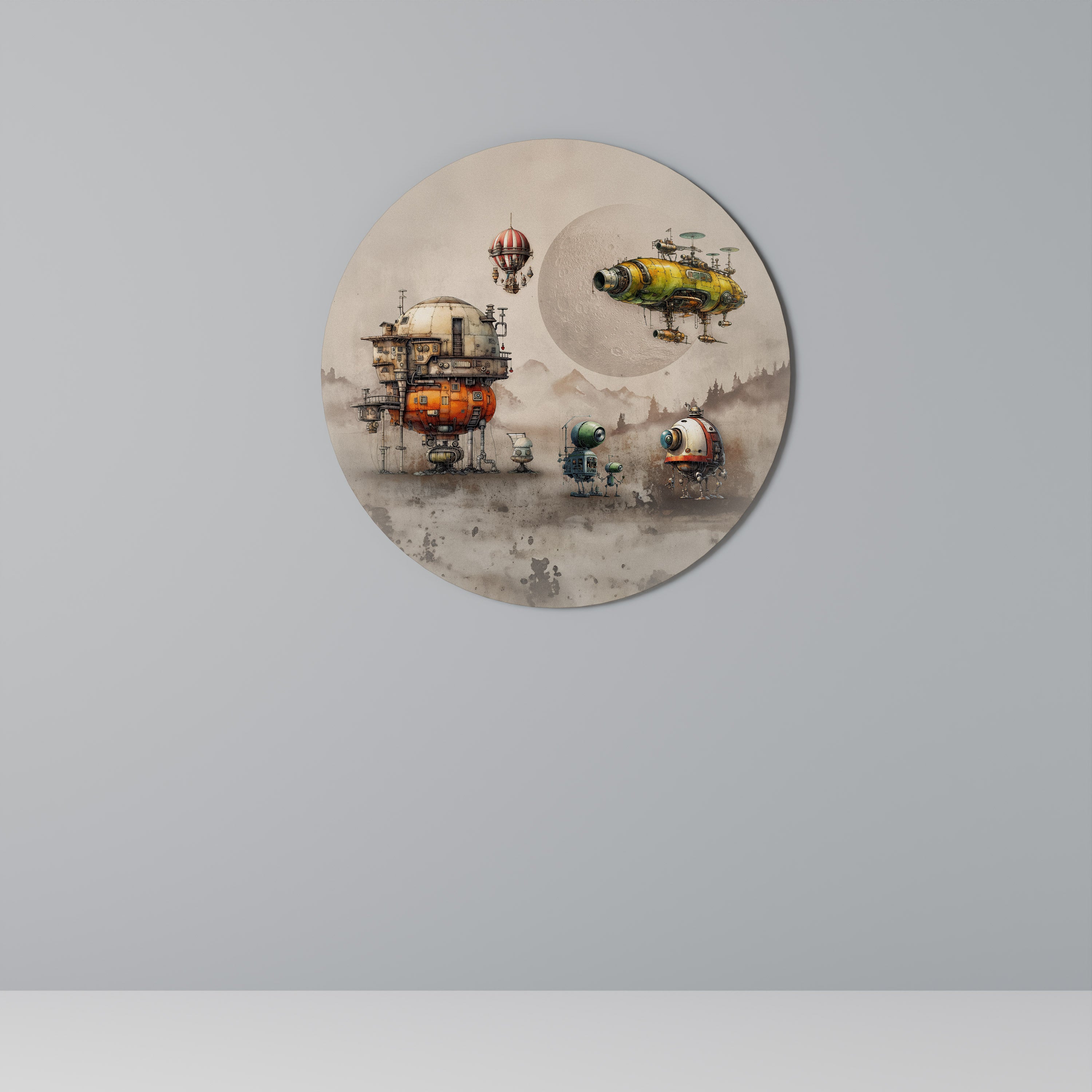 MACHINARIUM MACHINES Obraz okrągły