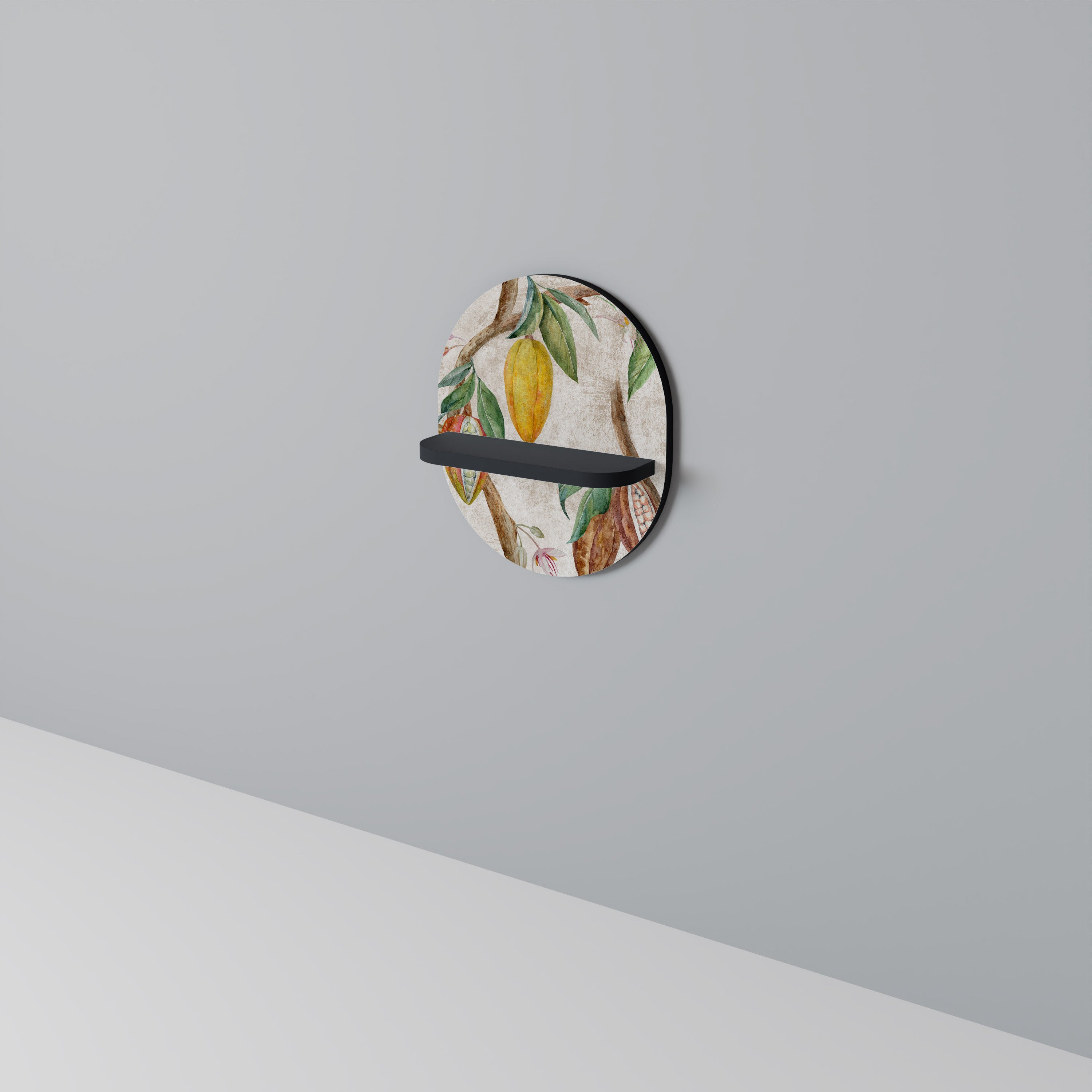 COCOA FRUITS Półka owalna Czarna