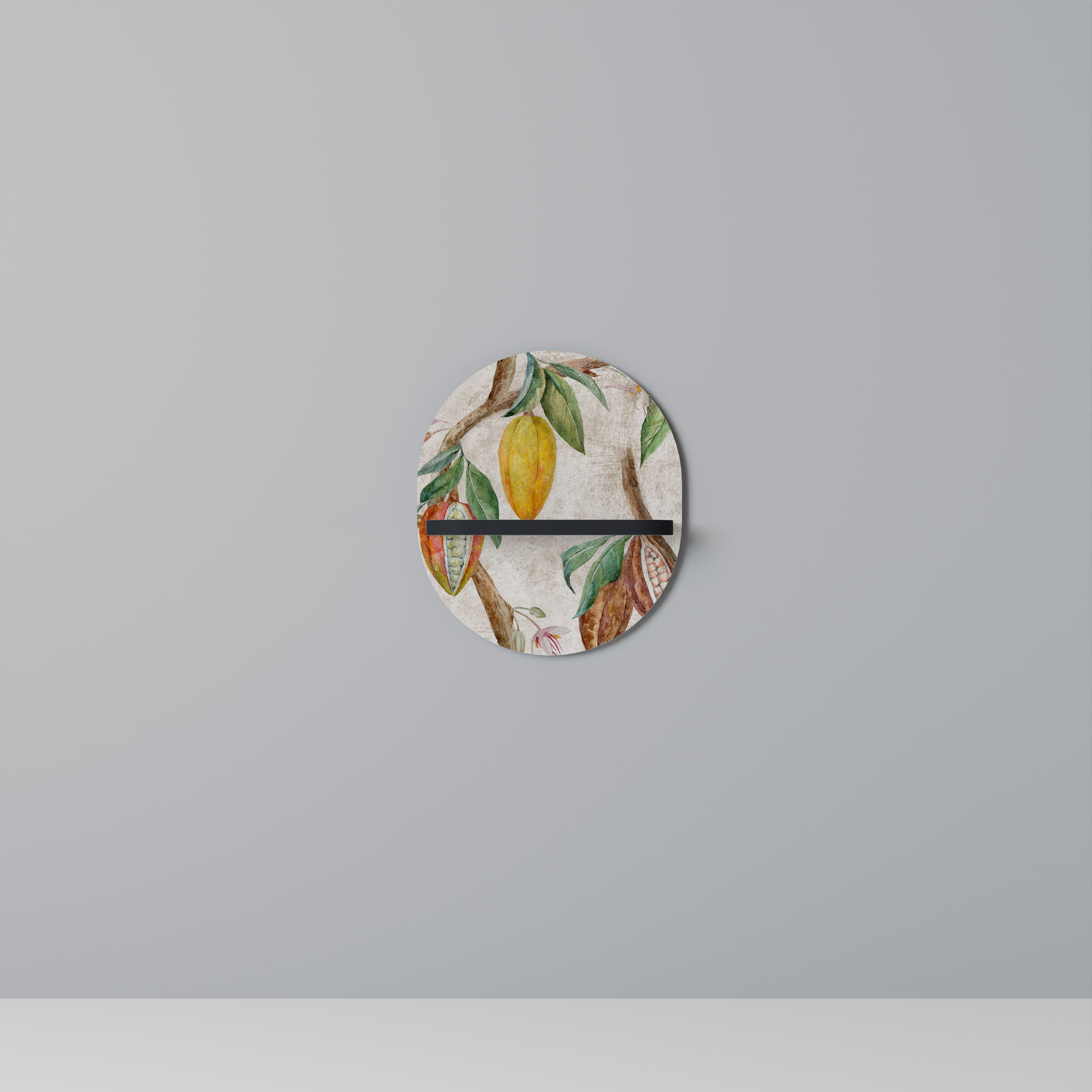 COCOA FRUITS Półka owalna Czarna