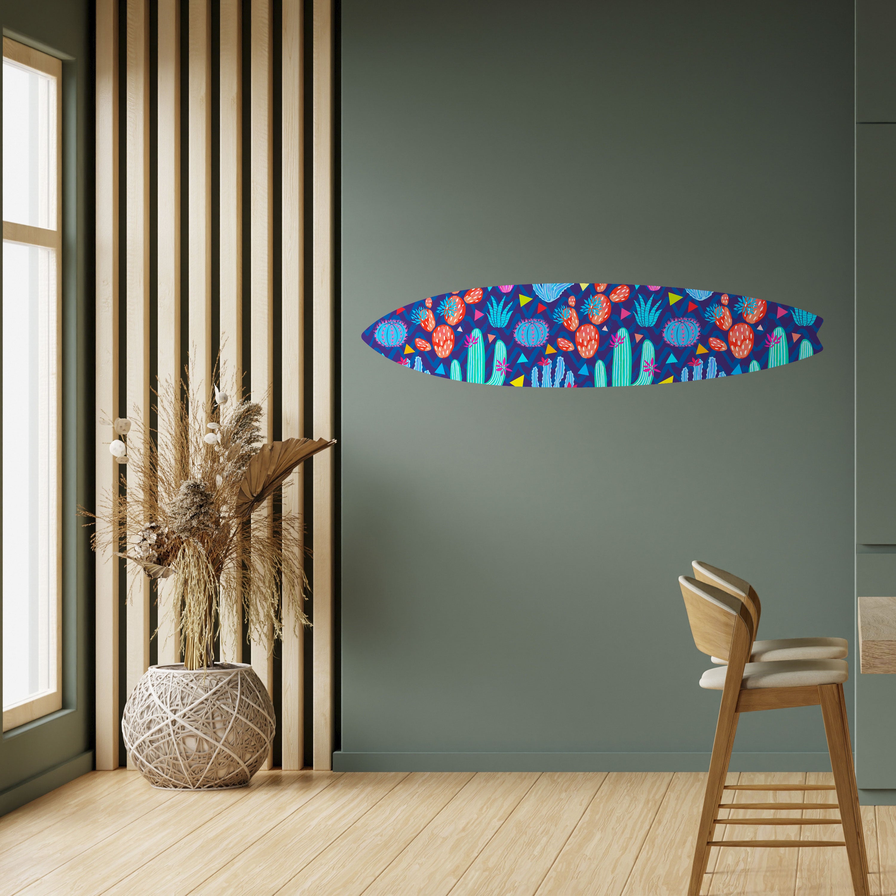 CACTUS VIBES Naklejka - deska surfingowa