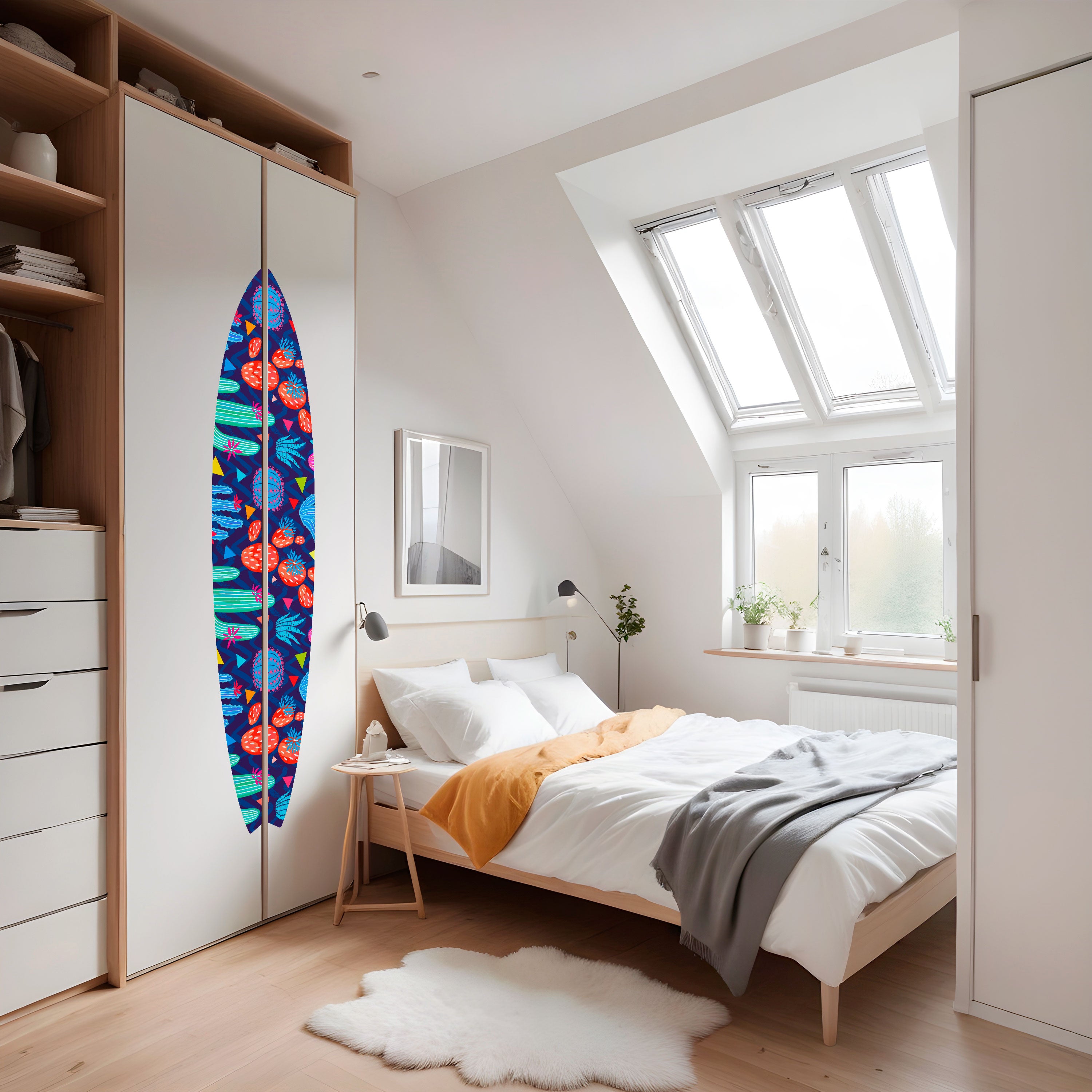 CACTUS VIBES Naklejka - deska surfingowa