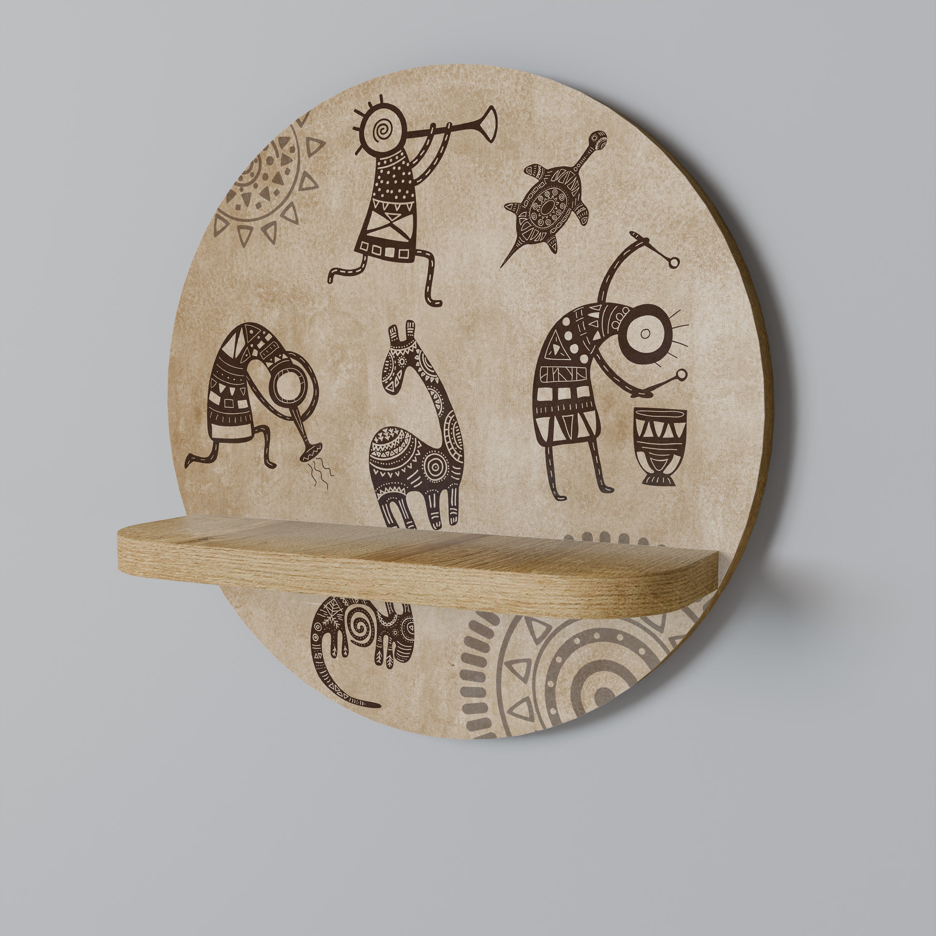 AFRICAN STYLE Półka okrągła