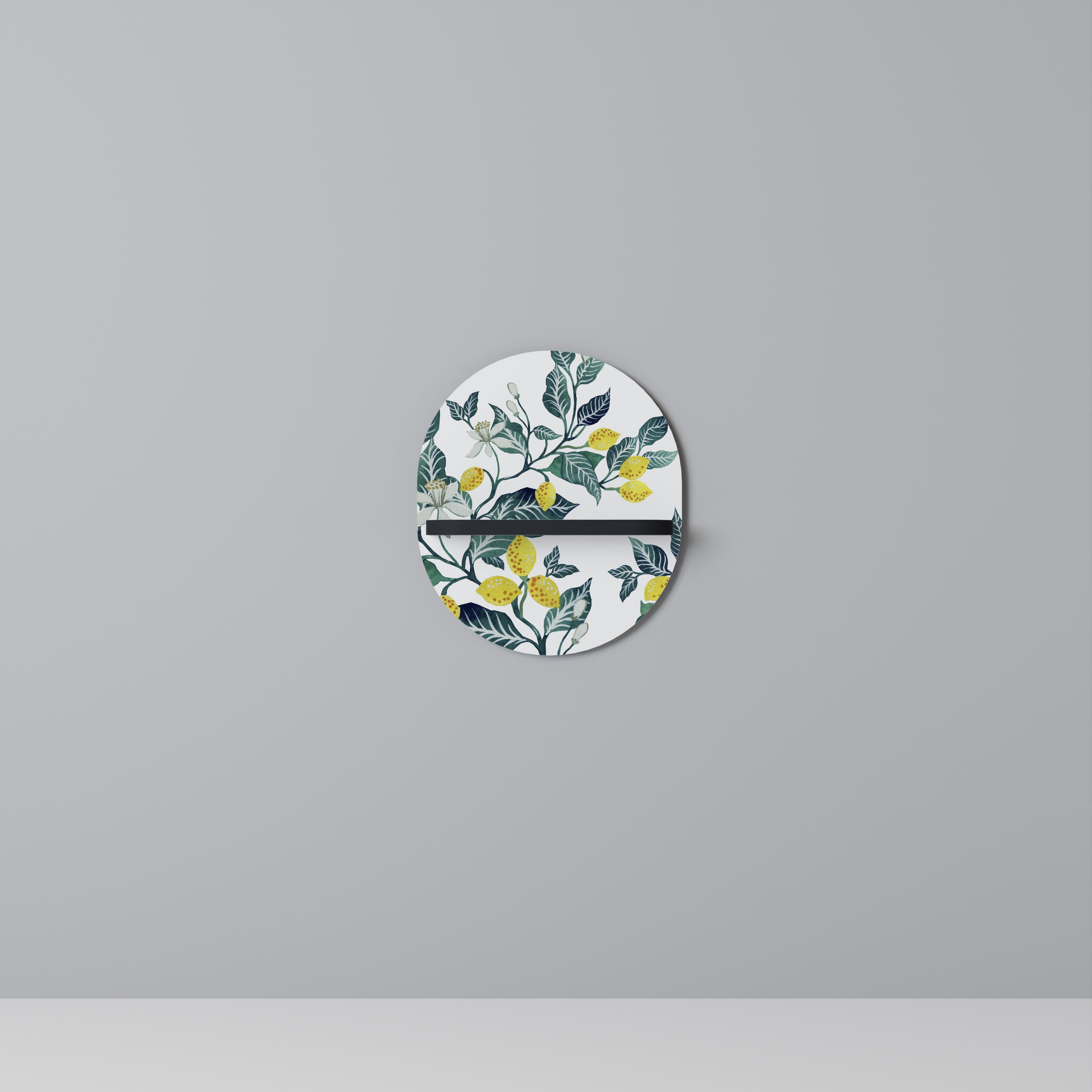 LEMON TREE Półka owalna Czarna