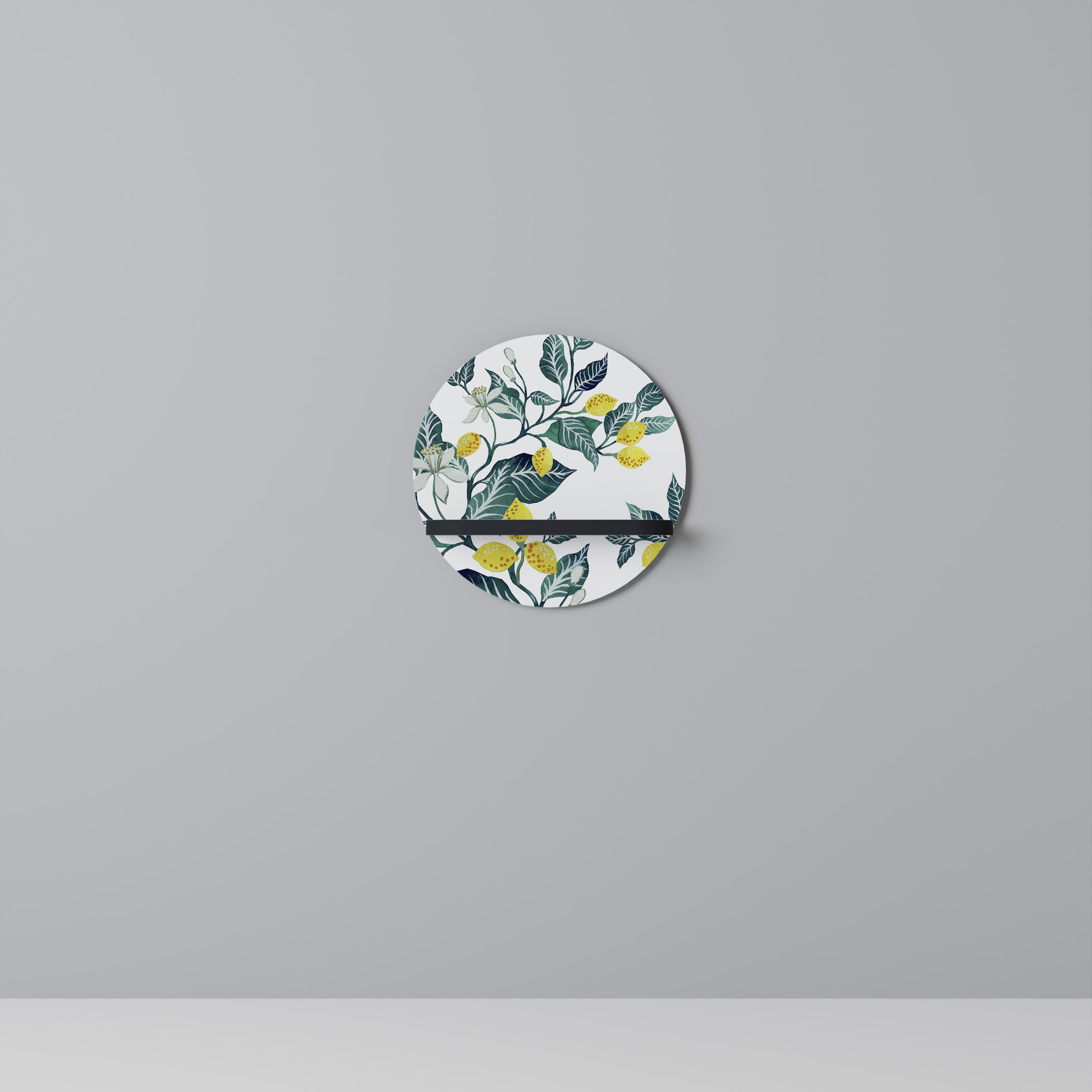 LEMON TREE Półka okrągła Czarna