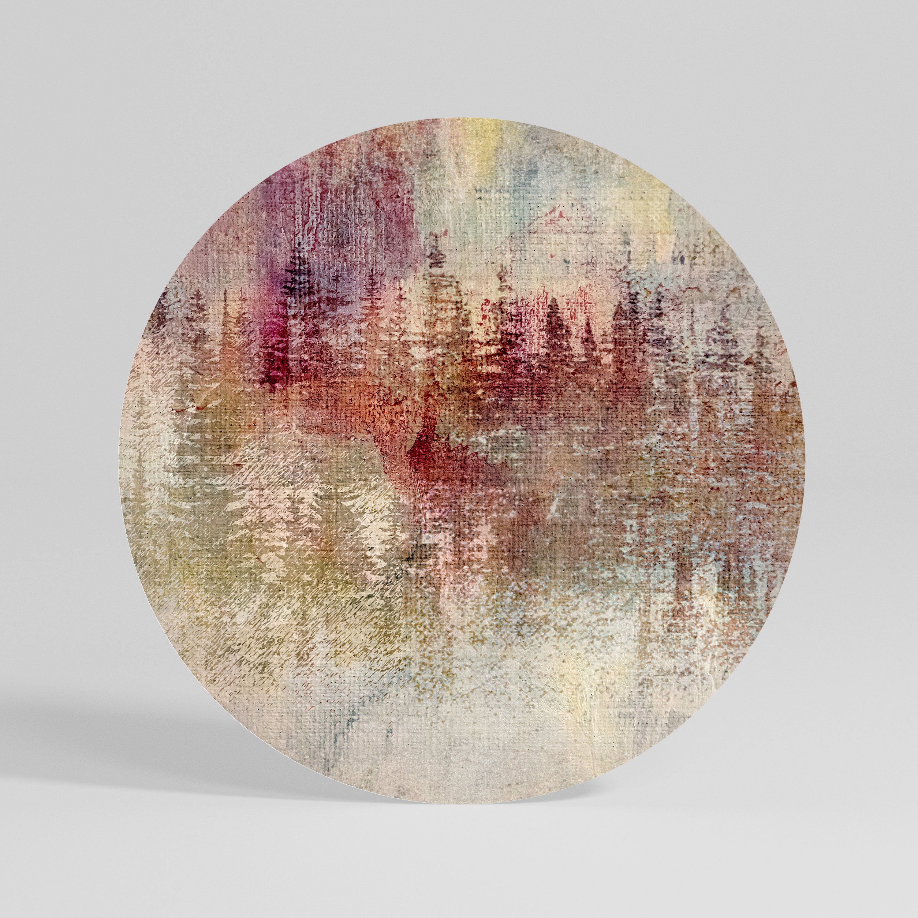 VEILED SUMMIT Obraz okrągły