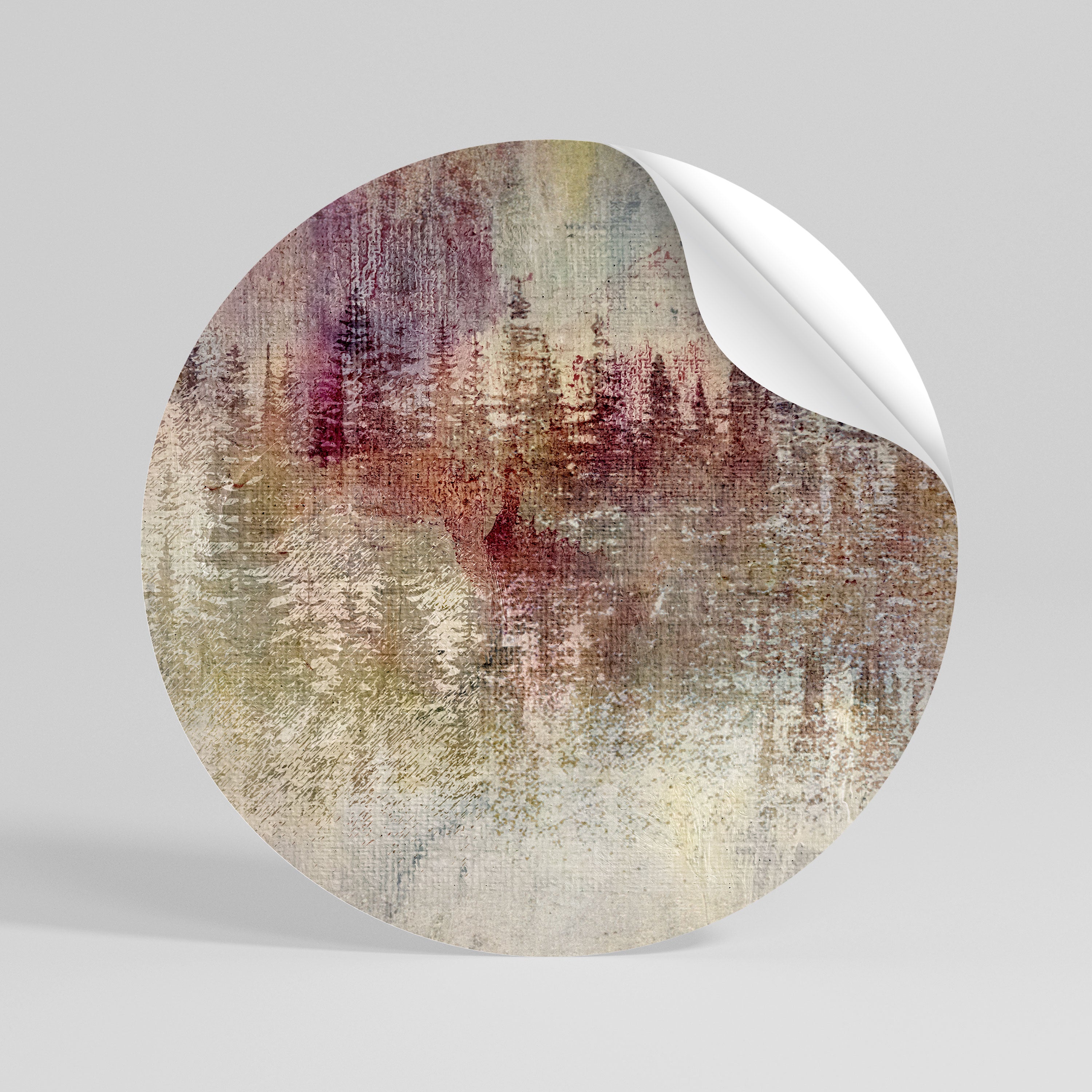 VEILED SUMMIT Naklejka - okrągła