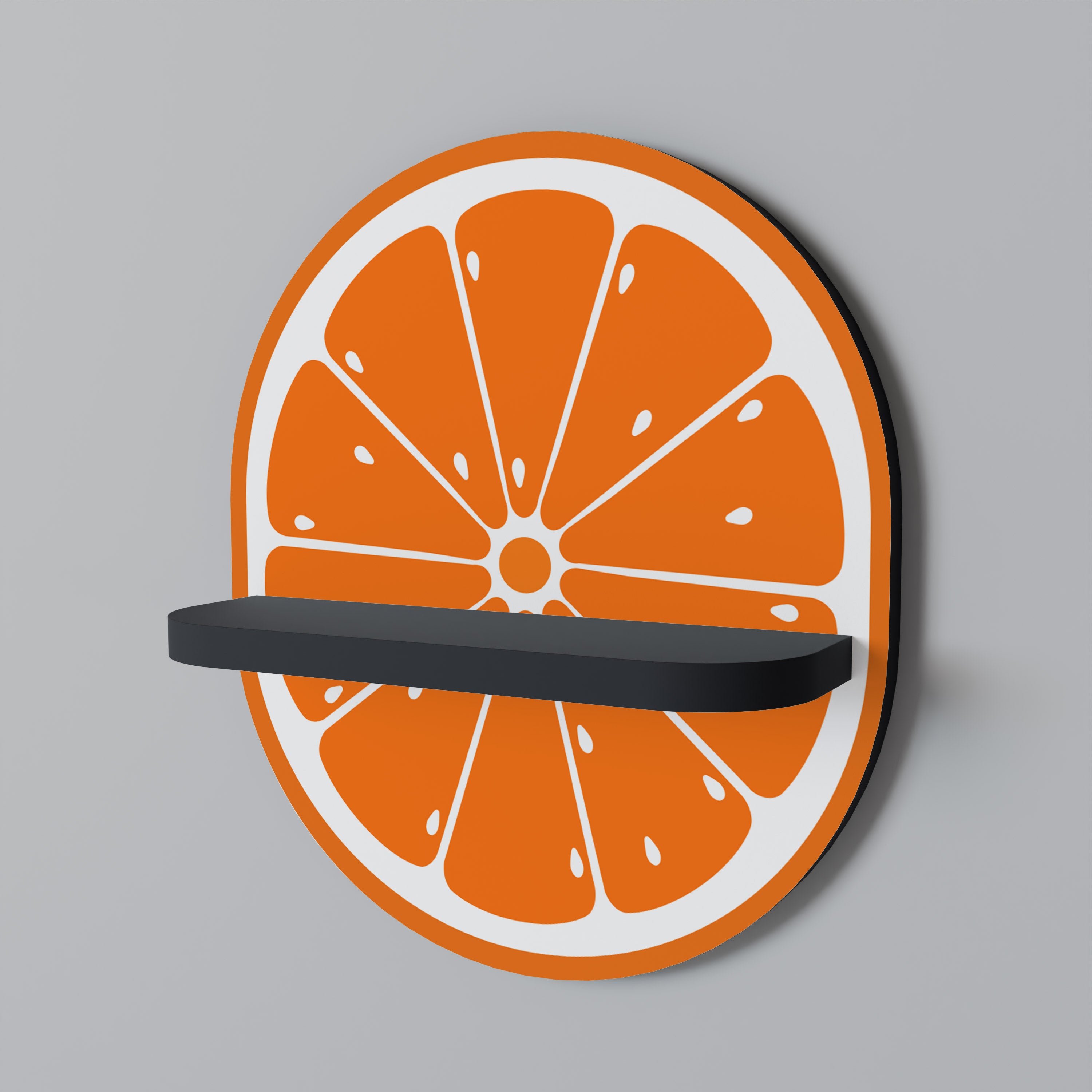 JUICY ORANGE Półka owalna Czarna