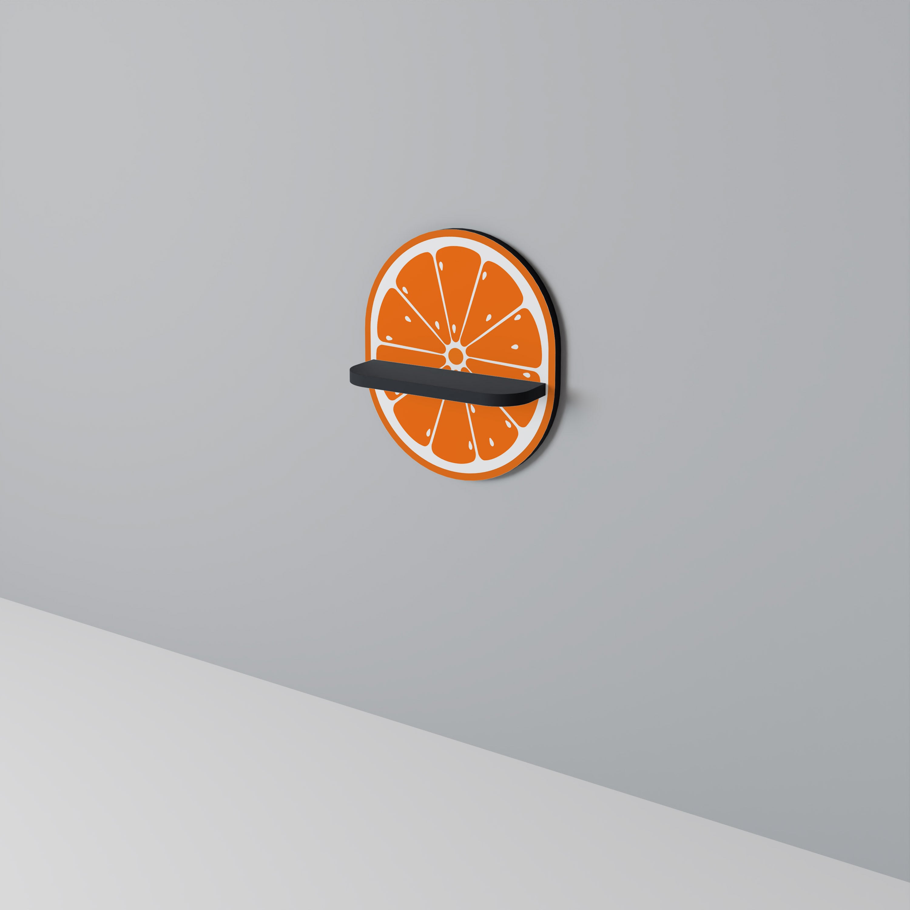 JUICY ORANGE Półka owalna Czarna