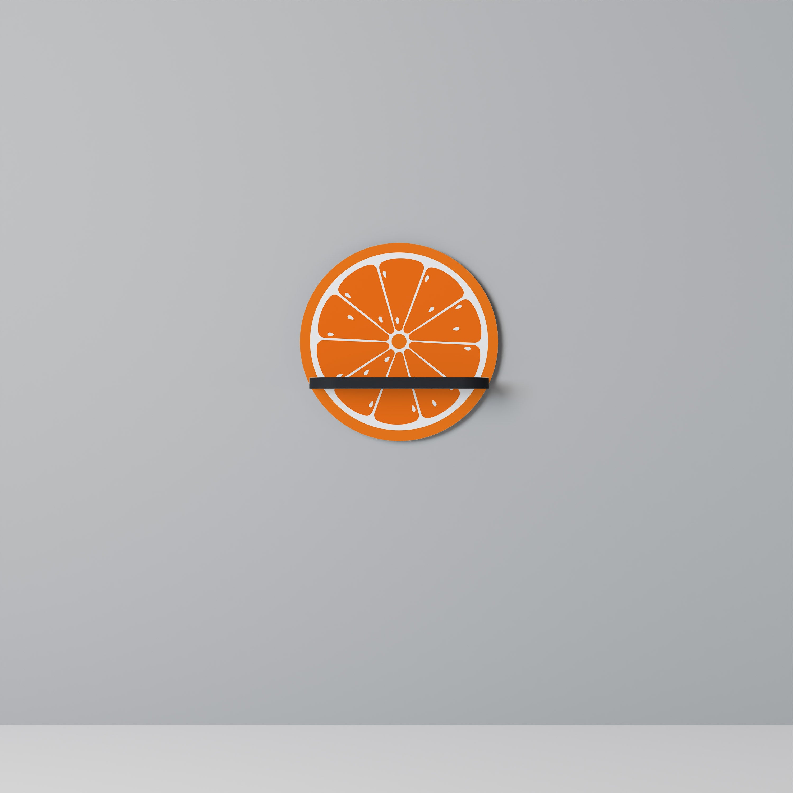 JUICY ORANGE Półka okrągła Czarna