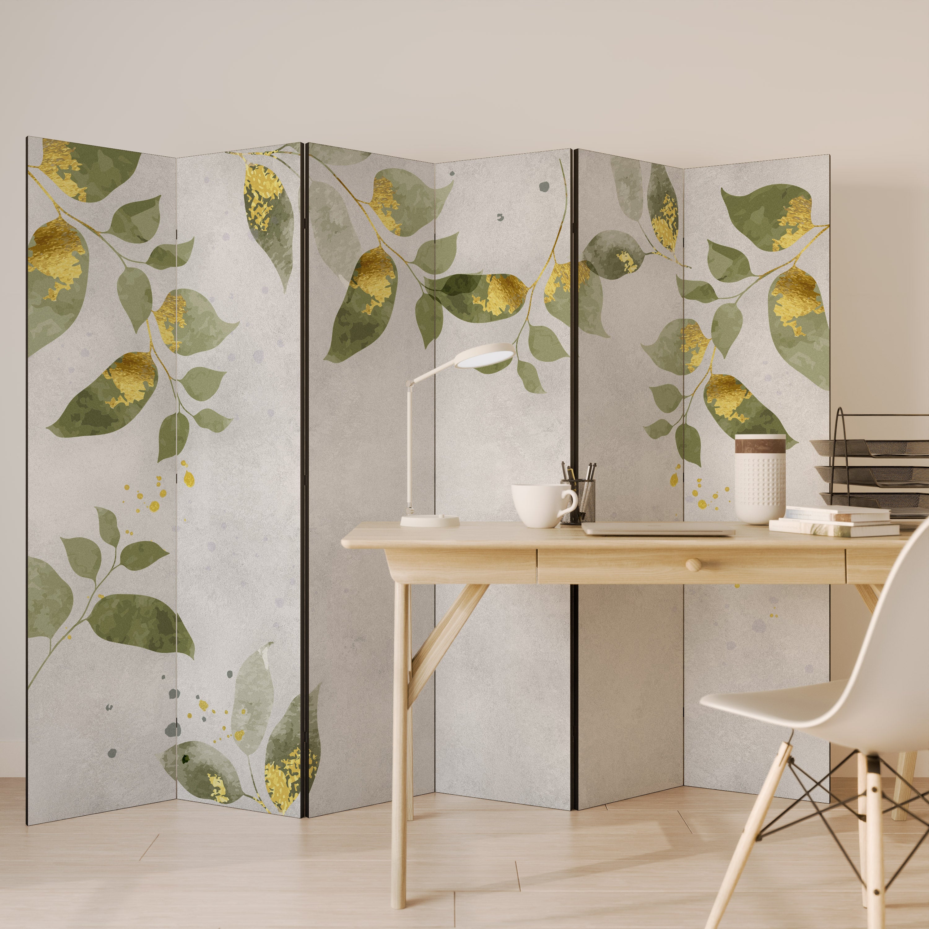 ELEGANT BOTANICS Dekoracyjny parawan 6-skrzydłowy