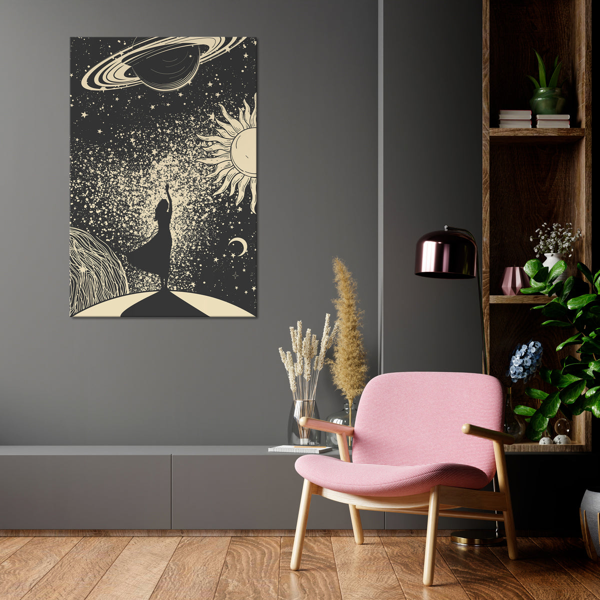 MYSTIC UNIVERSE Pionowy obraz na płótnie