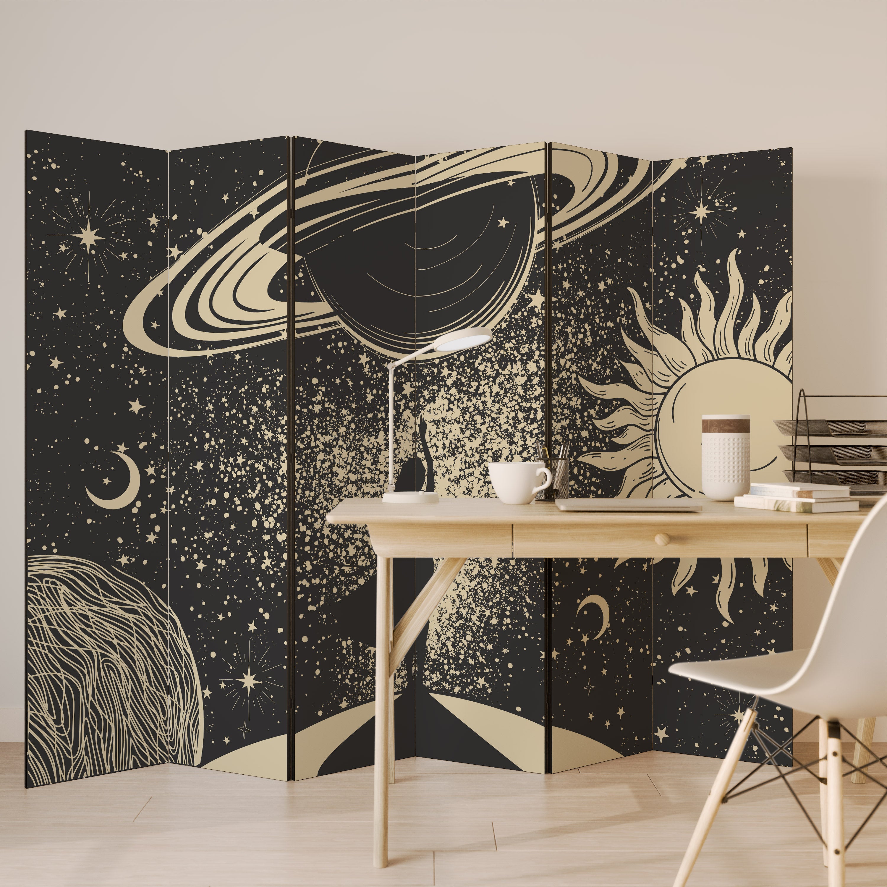 MYSTIC UNIVERSE Dekoracyjny parawan 6-skrzydłowy