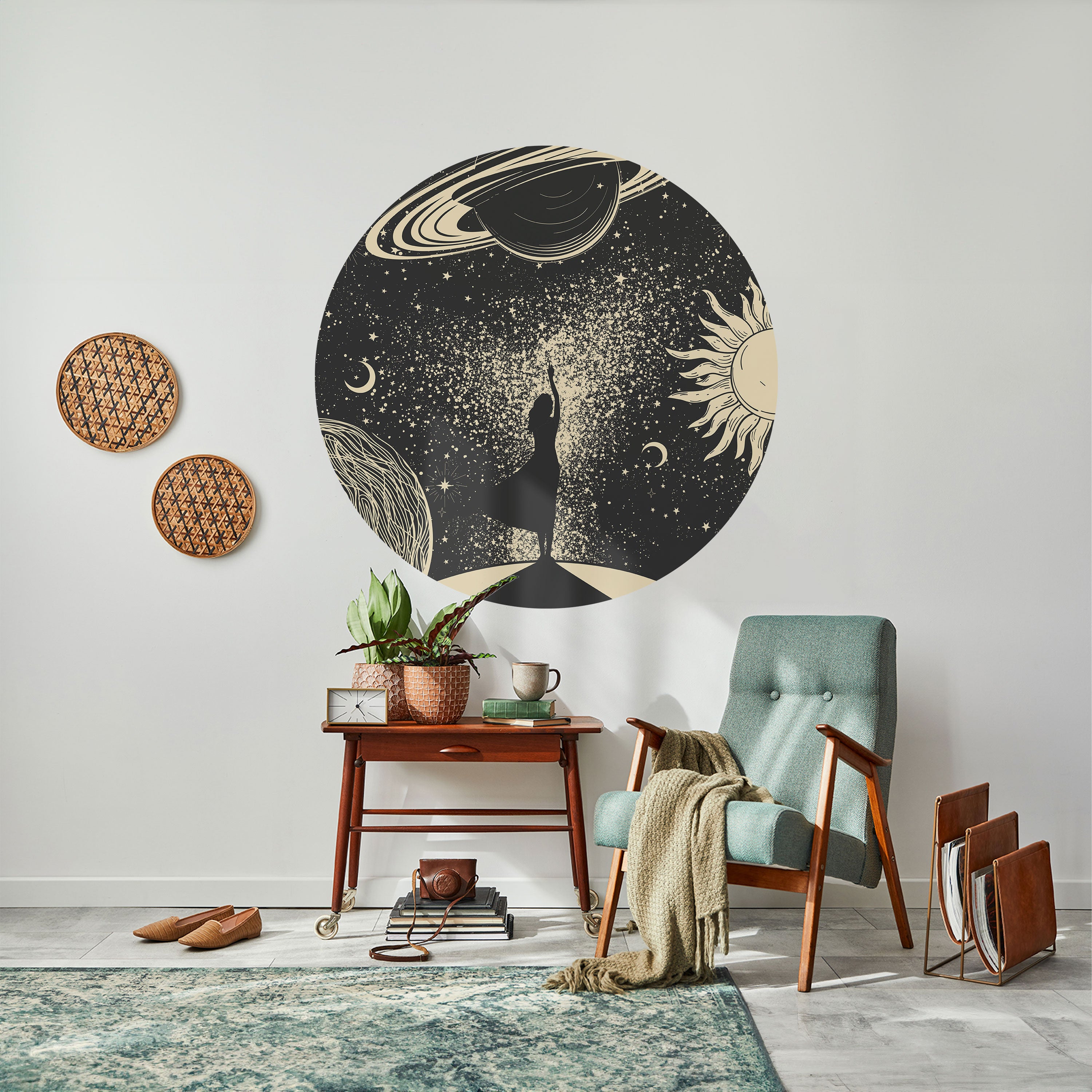 MYSTIC UNIVERSE Naklejka okrągła