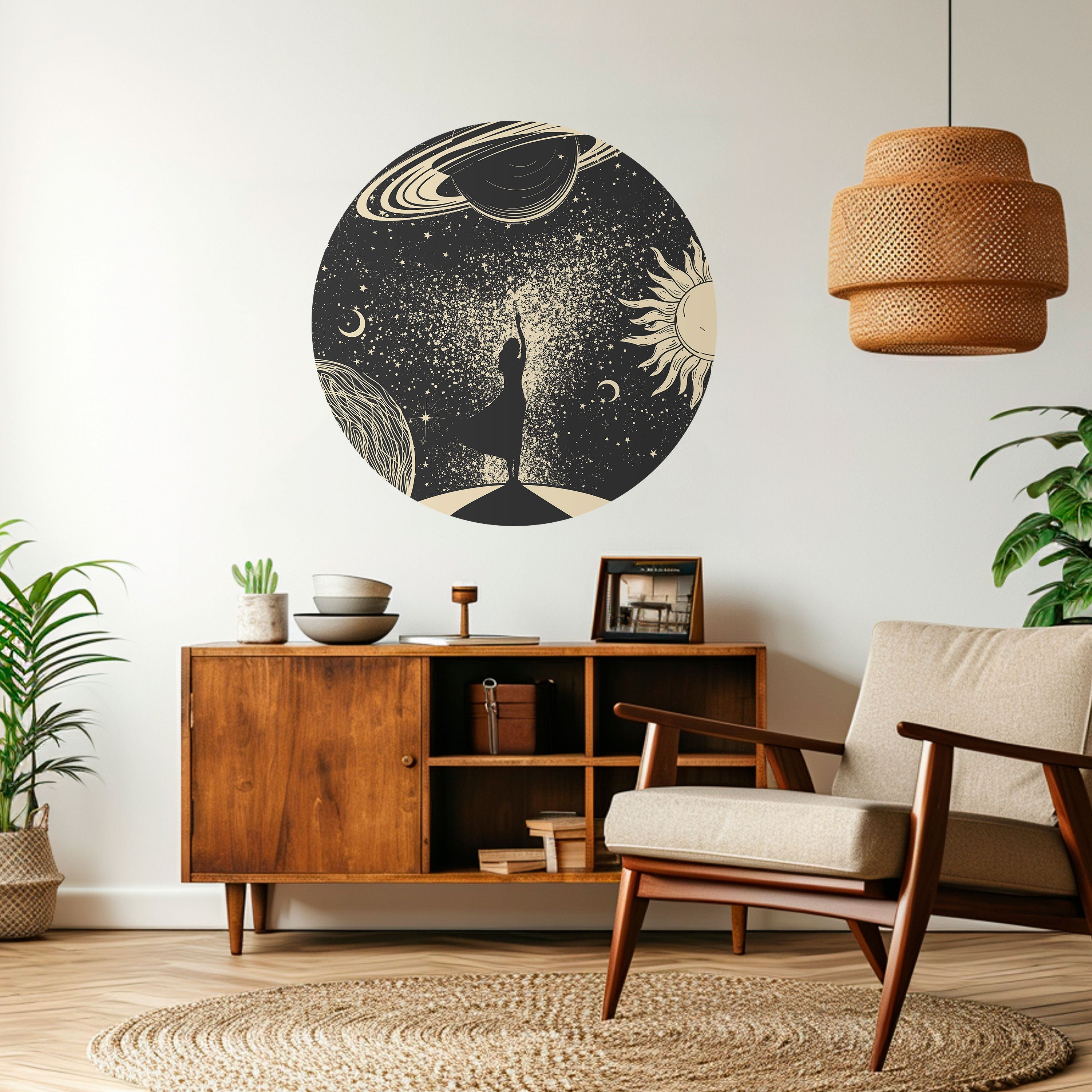 MYSTIC UNIVERSE Naklejka okrągła